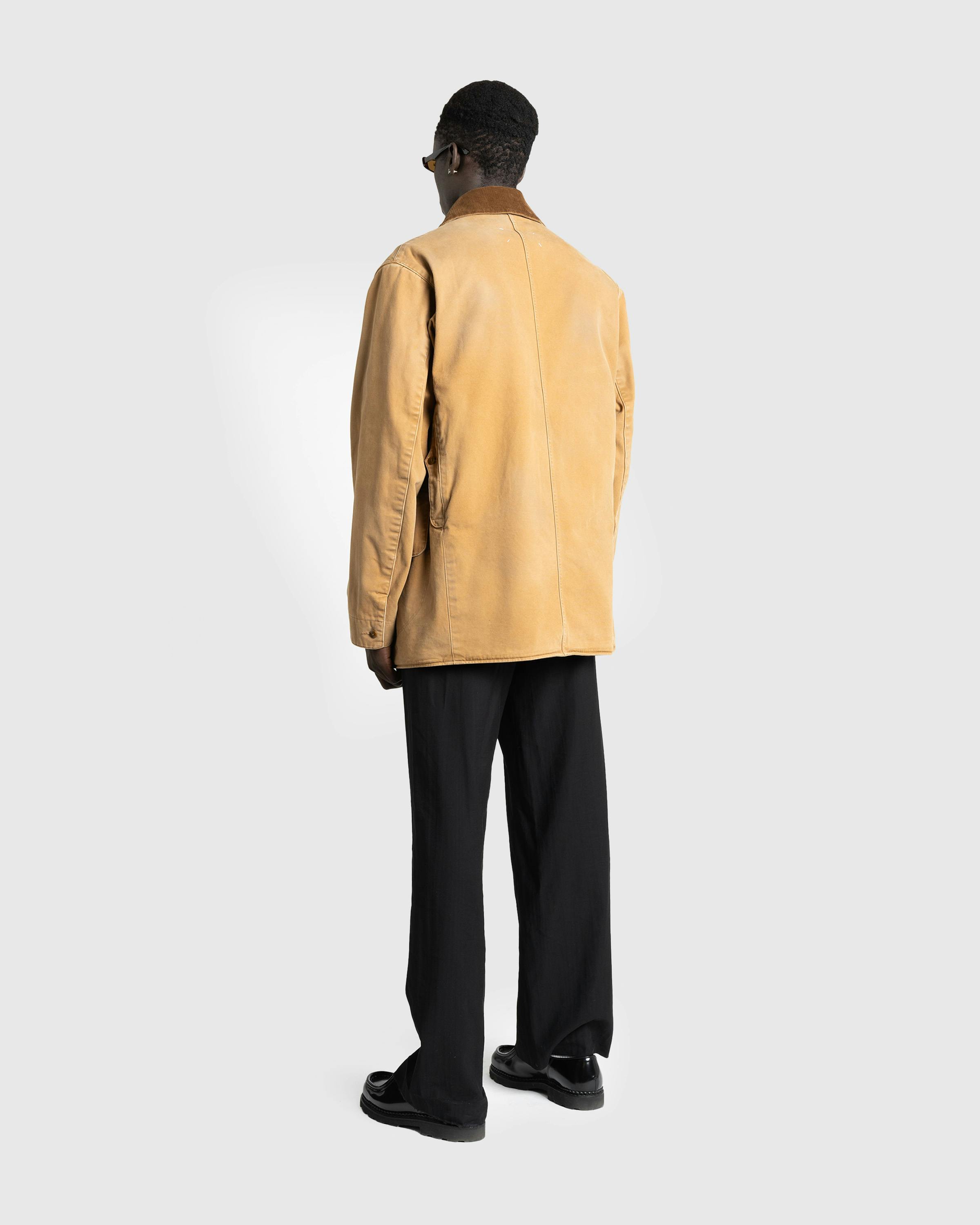 Maison Margiela – Waxed Cotton Jacket Ochre - Jackets - Brown - Image 6