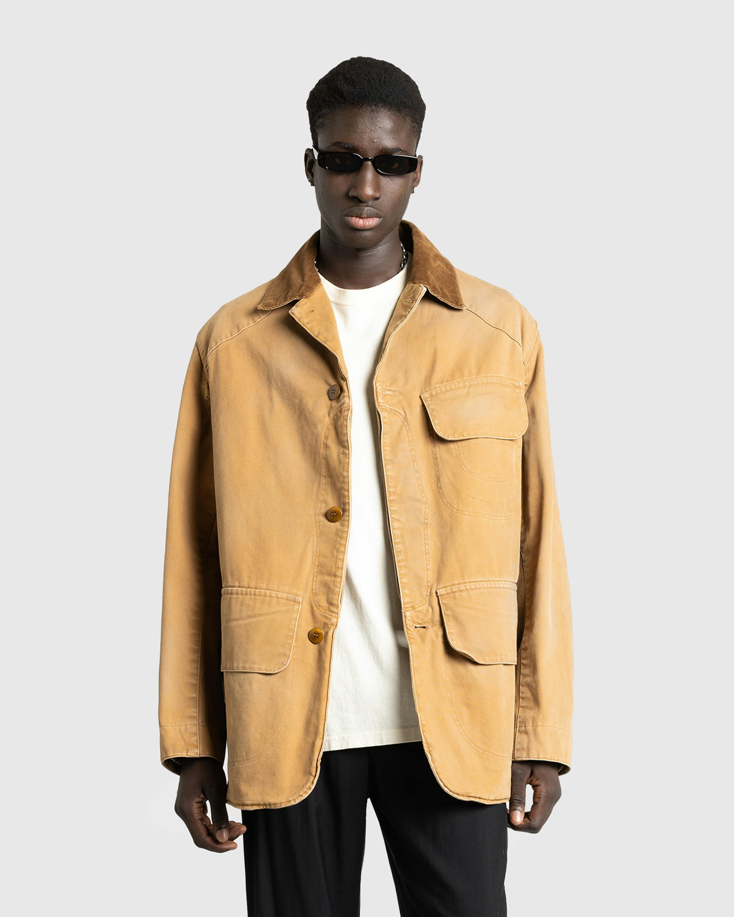 Maison Margiela – Waxed Cotton Jacket Ochre - Jackets - Brown - Image 2