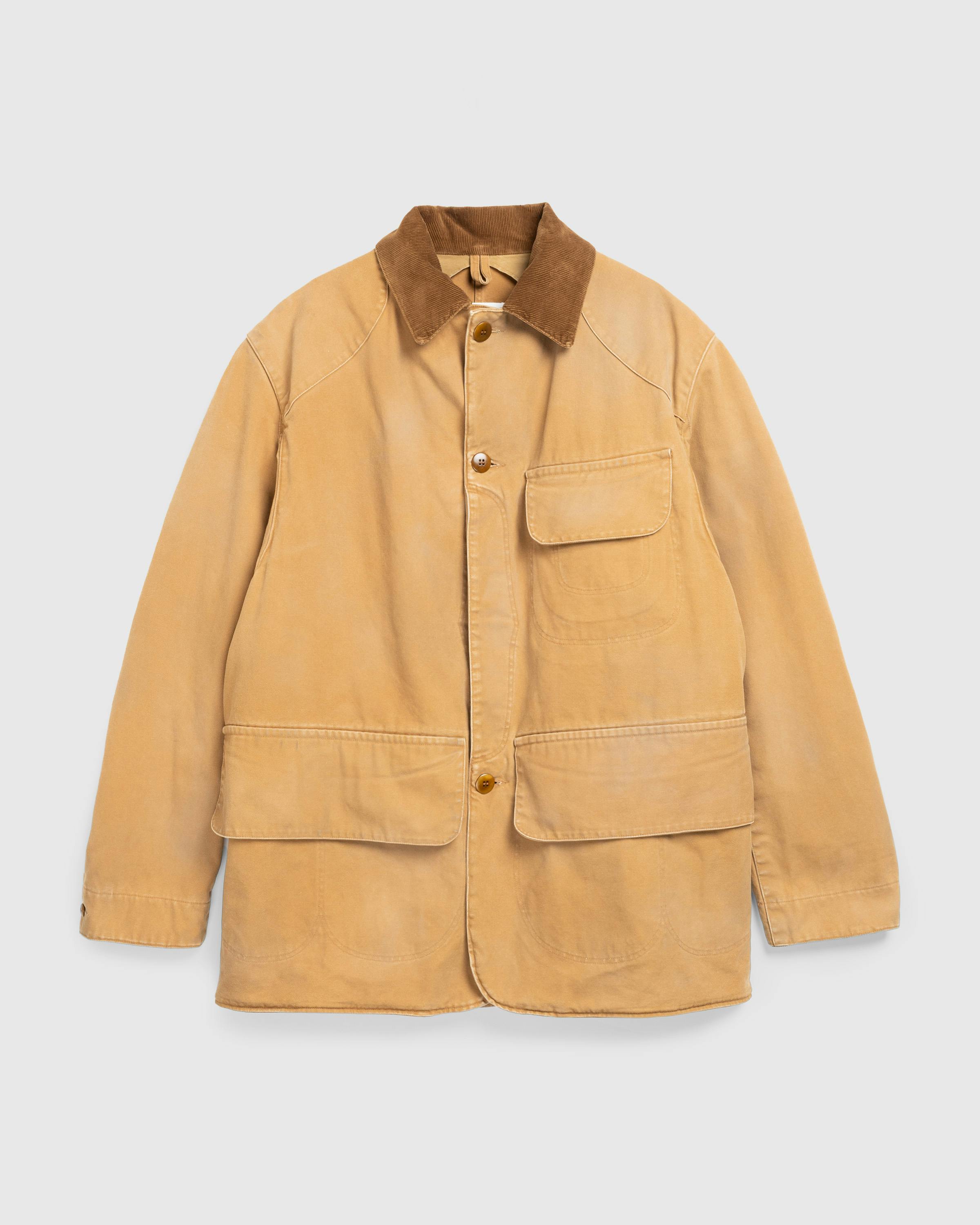 Maison Margiela – Waxed Cotton Jacket Ochre - Jackets - Brown - Image 1