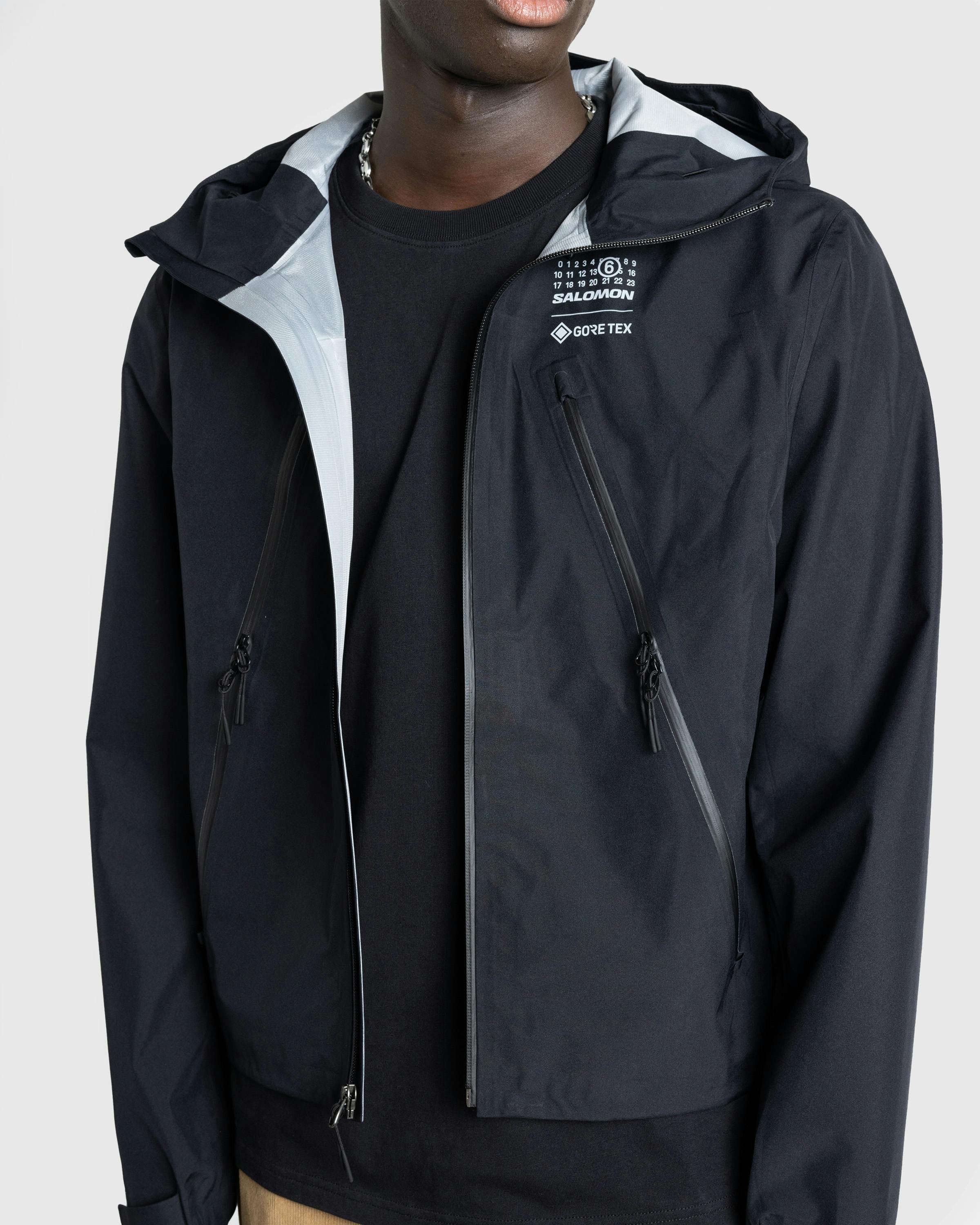 MM6 Maison Margiela x Salomon – Windbreaker Deep Black - Track Jackets - Black - Image 4