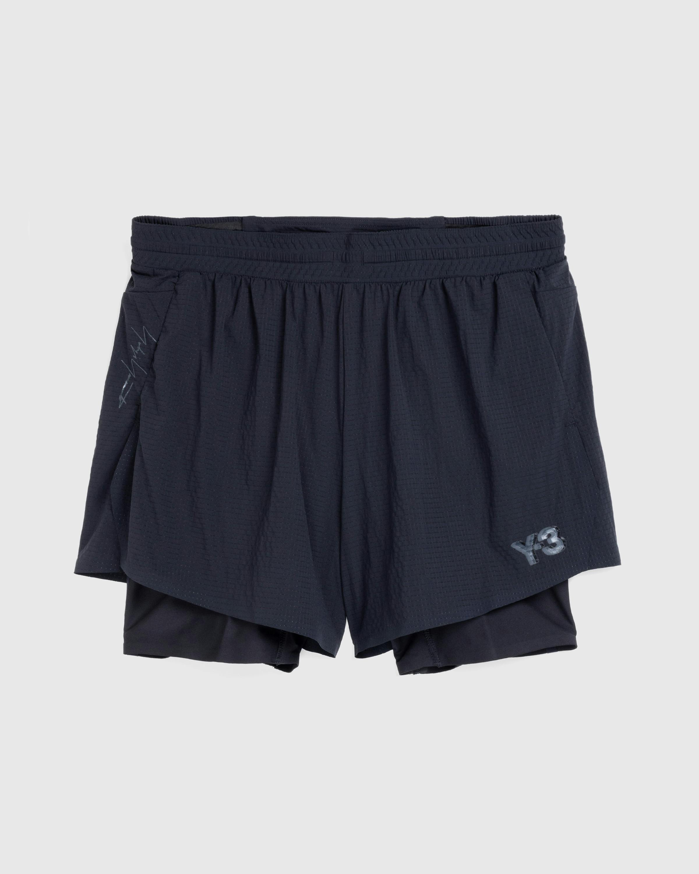 Y-3 – M Running Shorts With Tights Black - Short Cuts - Image 1