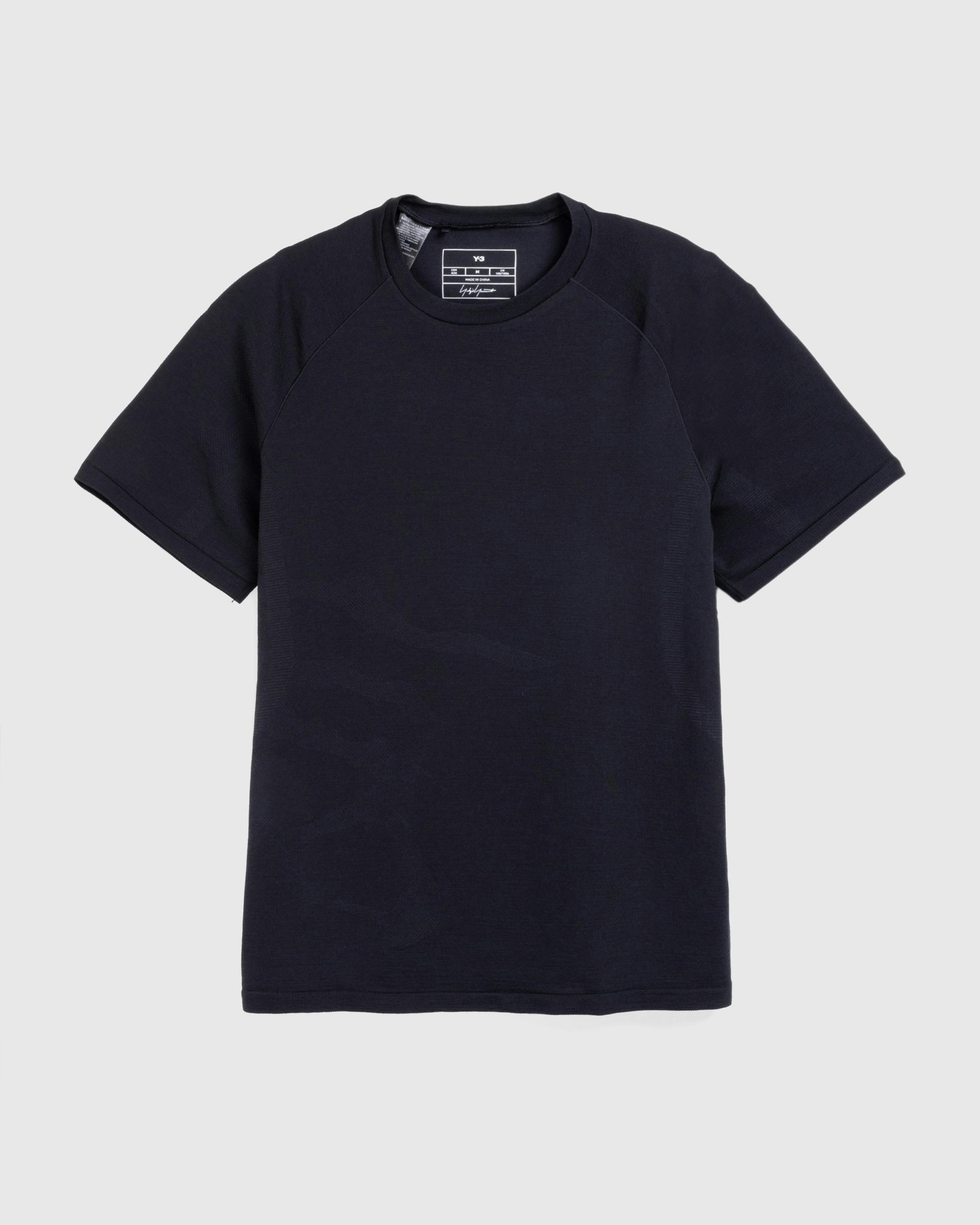 Y-3 – M Running S/S Tee Black - T-Shirts - Image 1