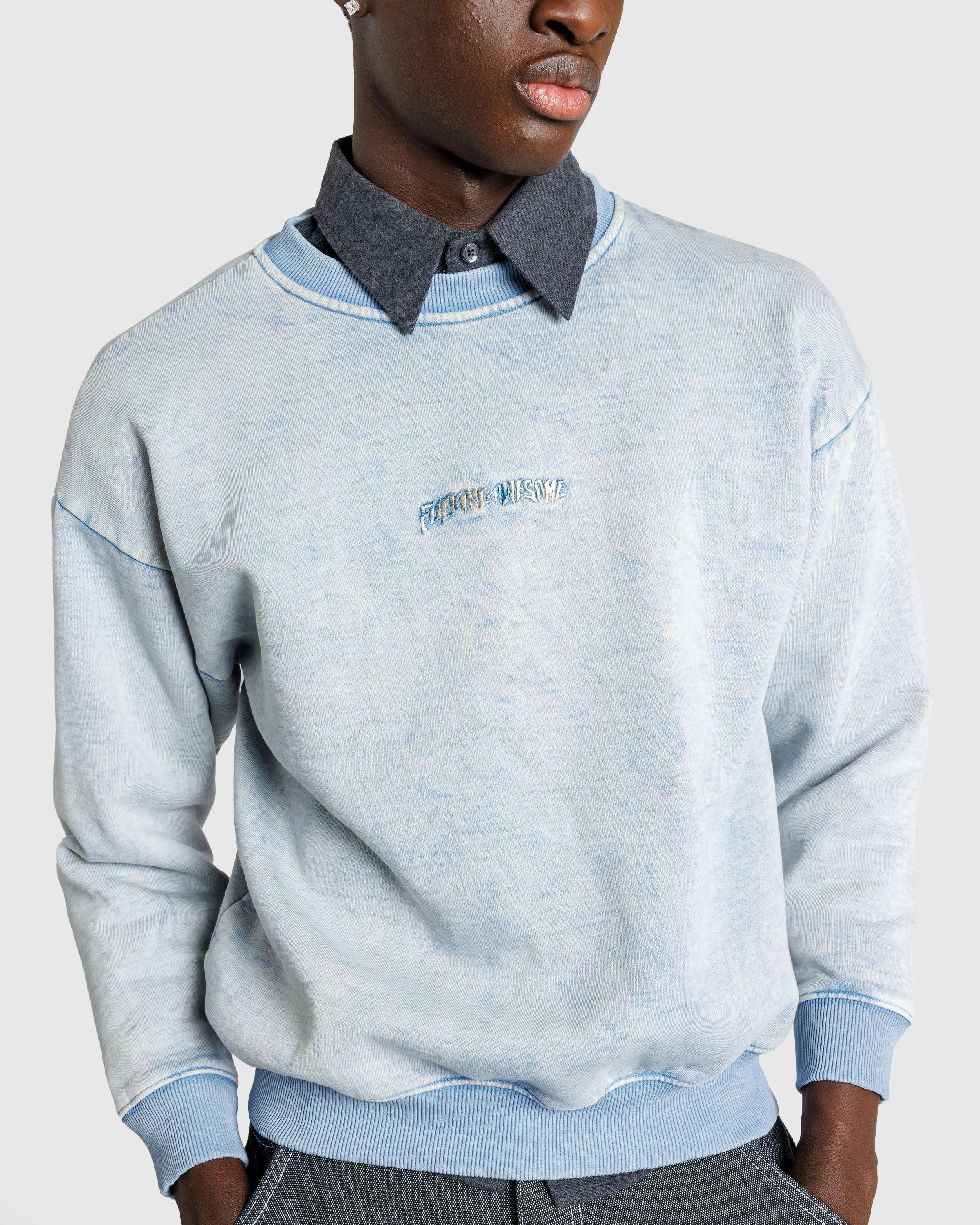 Fucking Awesome – Little Stamp Snow Wash Crew Dusty Blue - Sweatshirts - Blue - Image 5