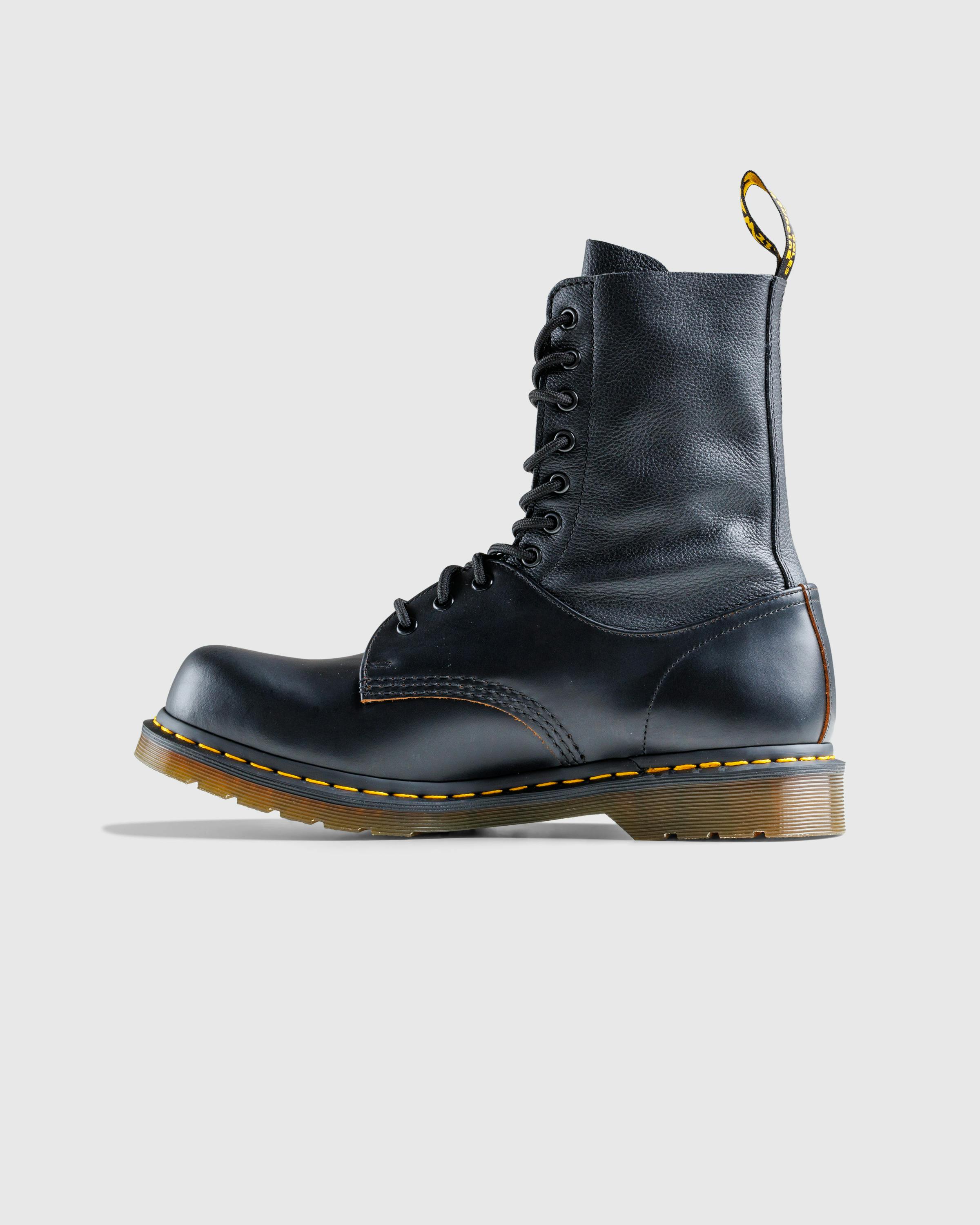 MM6 Maison Margiela x Dr. Martens – Ankle Boot Black/Black - Laced Up Boots - Black - Image 2