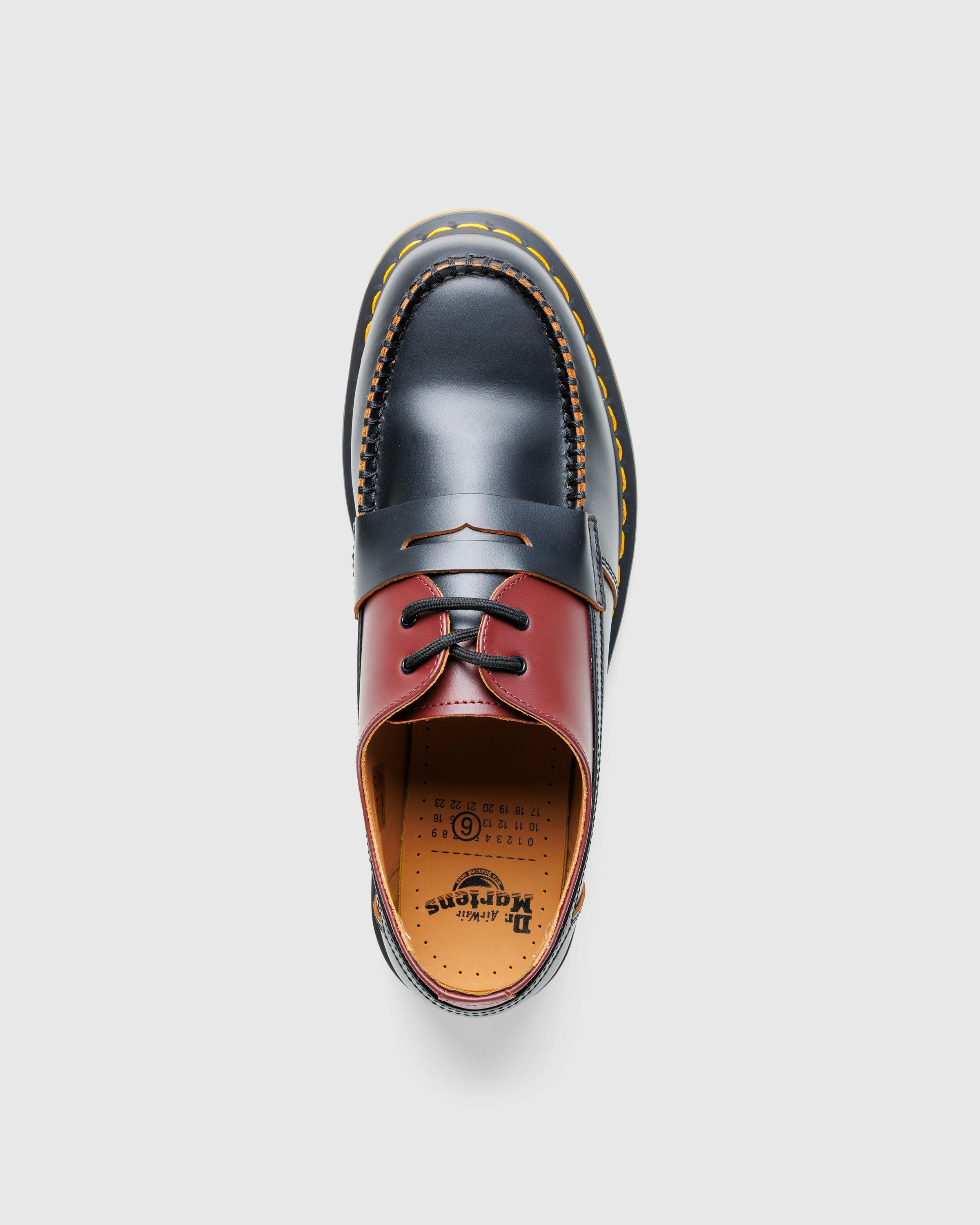 MM6 Maison Margiela x Dr. Martens – Moccasin Oxblood Red/Black - Boat Shoes & Moccasins - Red - Image 3