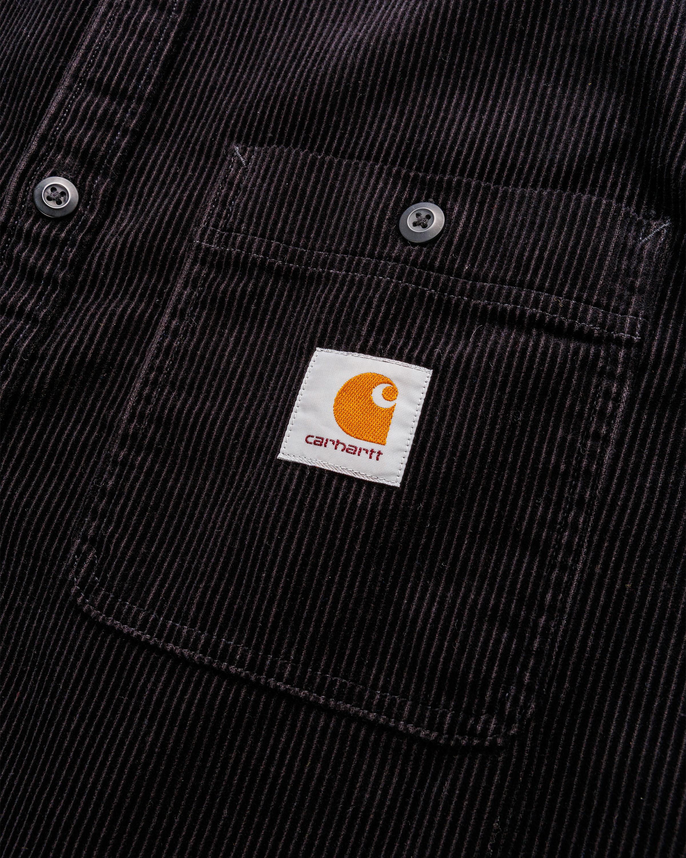 Carhartt WIP – Long-Sleeve Flint Shirt Black/Rinsed - Longsleeve Shirts - Black - Image 7