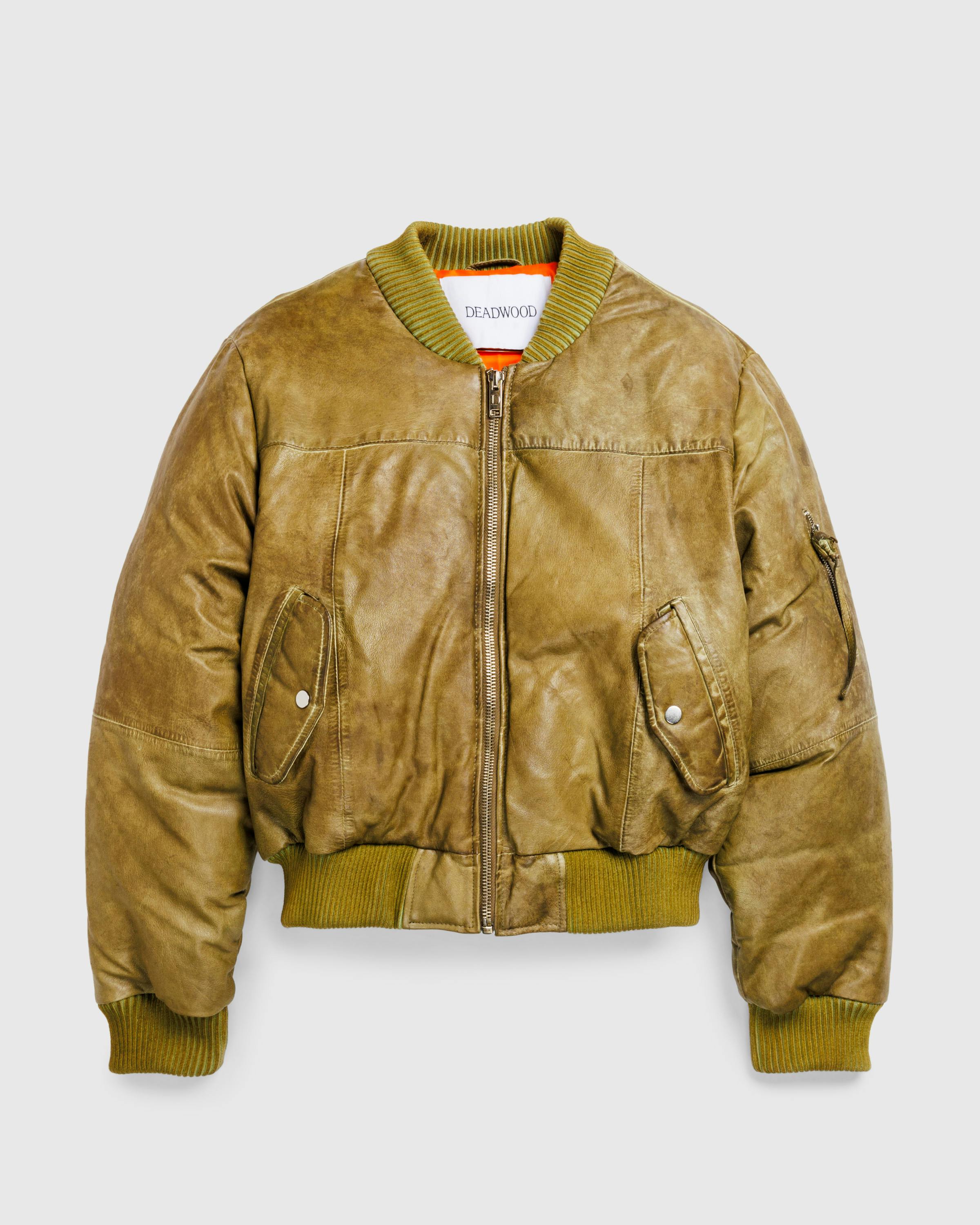 Deadwood – Bofinger Jacket Olive - Leather Jackets - Green - Image 1