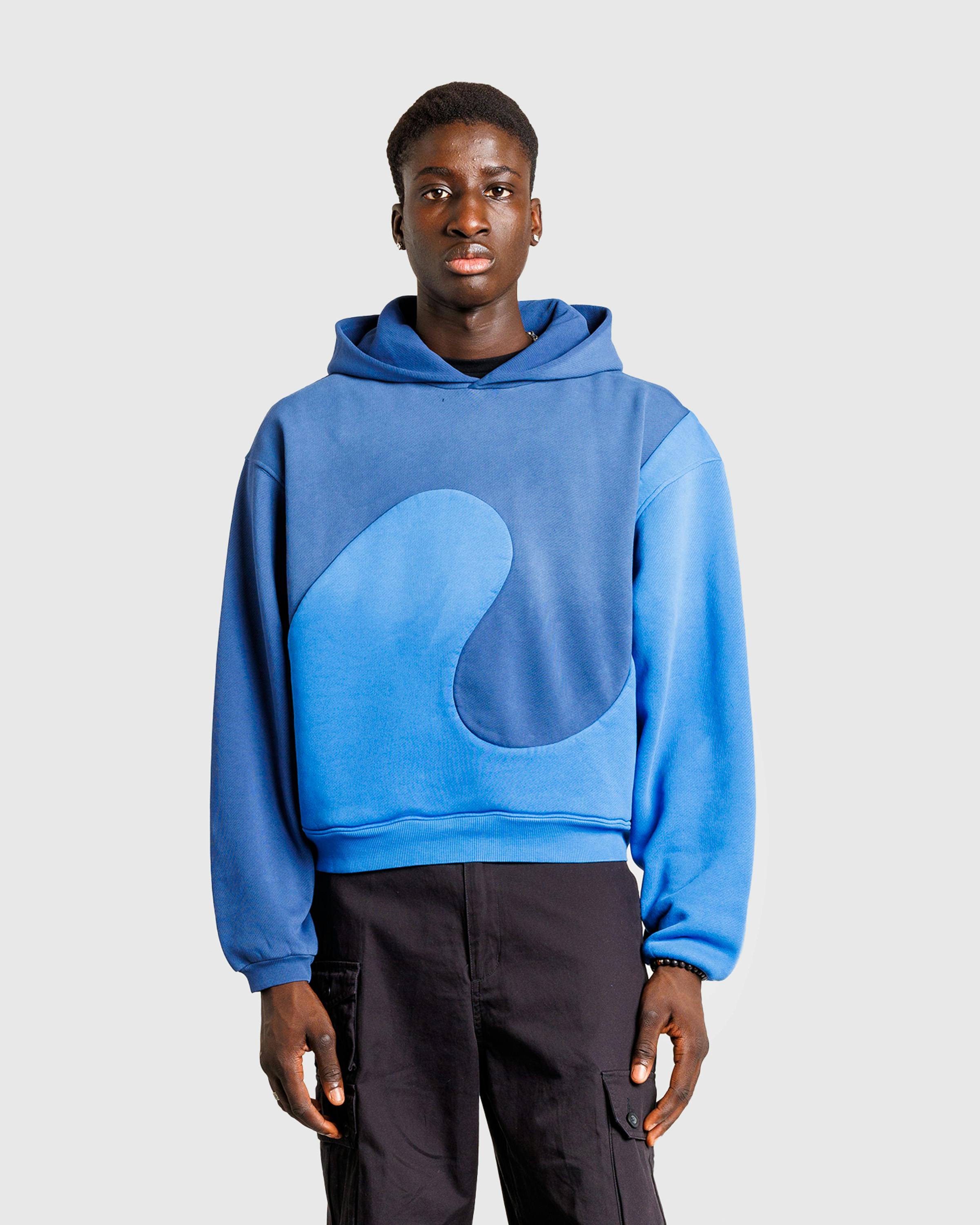 ERL – Classic Swirl Hoodie Knit Blue - Hoodies - Blue - Image 2