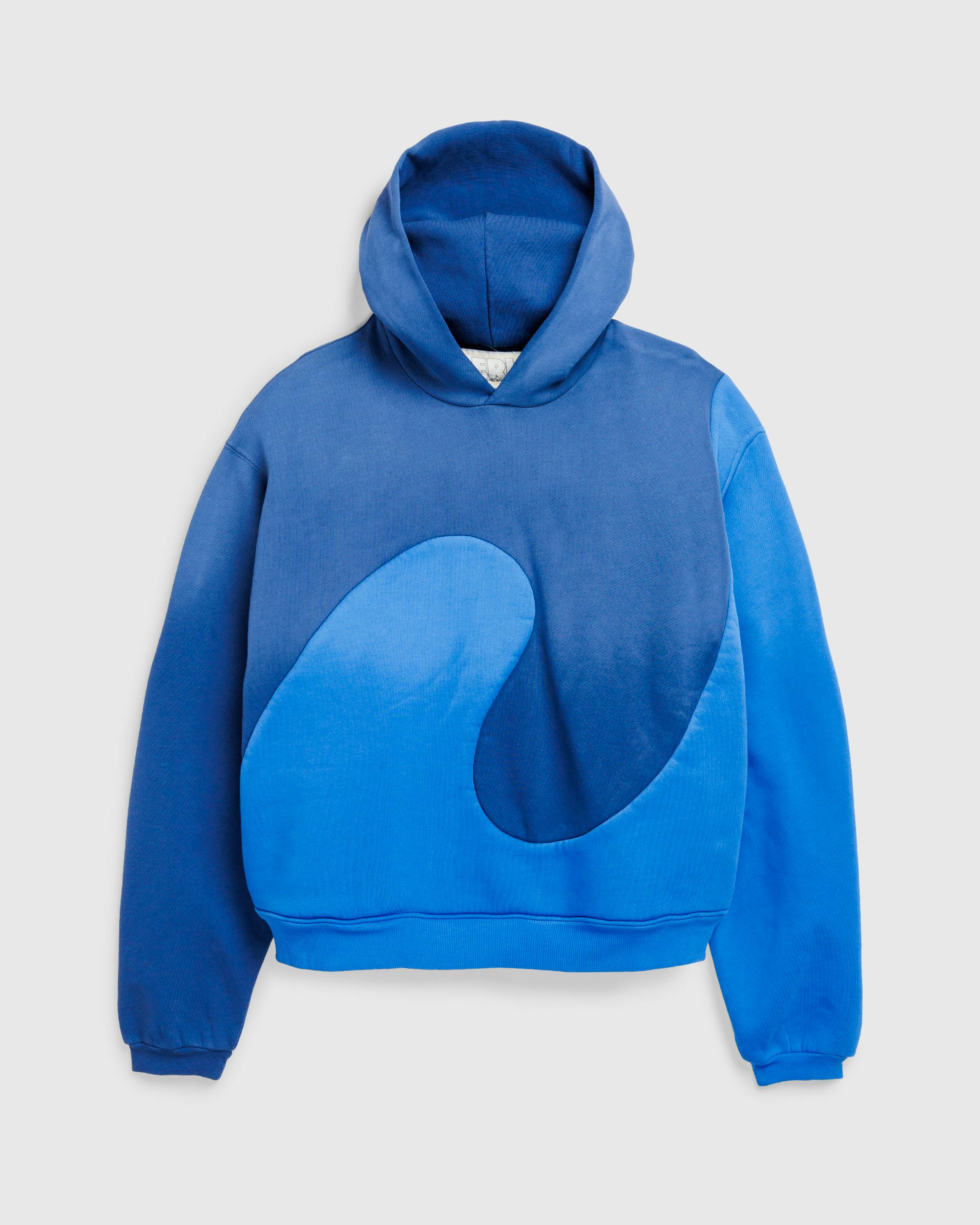 ERL – Classic Swirl Hoodie Knit Blue - Hoodies - Blue - Image 1