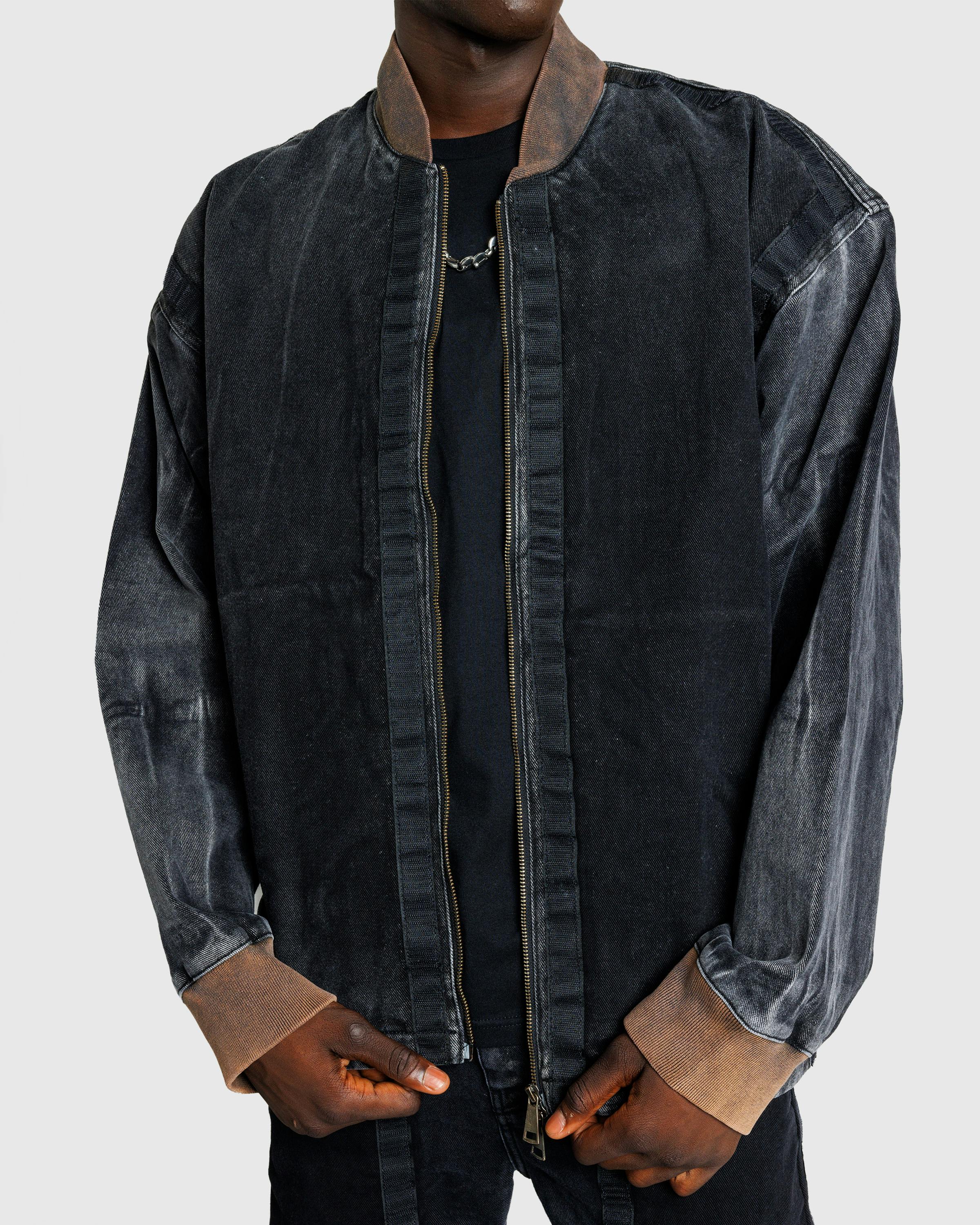 Y/Project – Velcro Denim Jacket Black Vertical Whiskers - Jackets - Black - Image 5