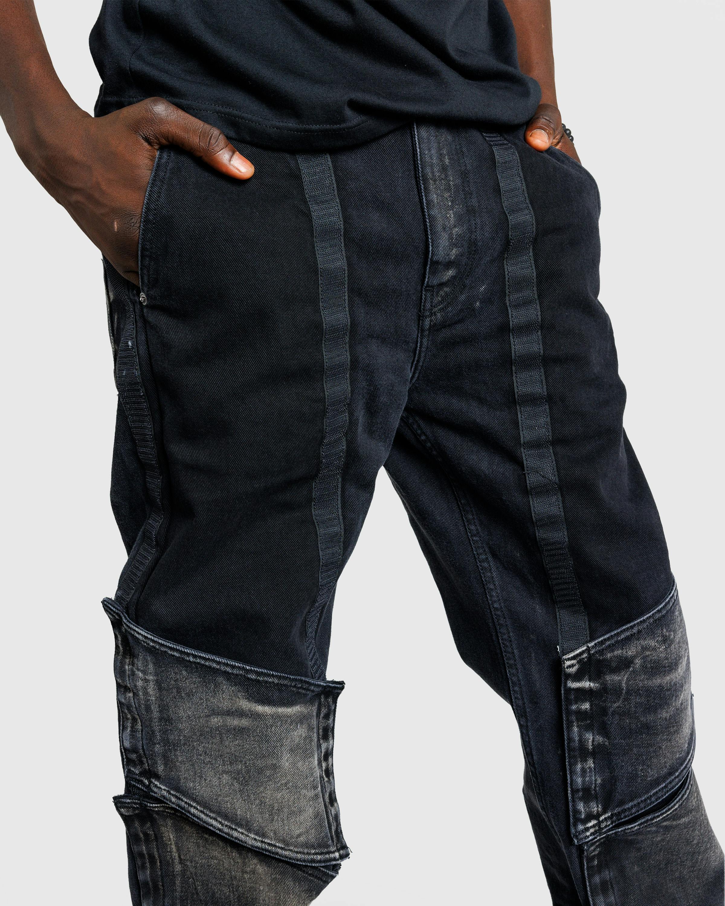 Y/Project – Velcro Multi Panel Jeans Faded Black - Denim - Grey - Image 5