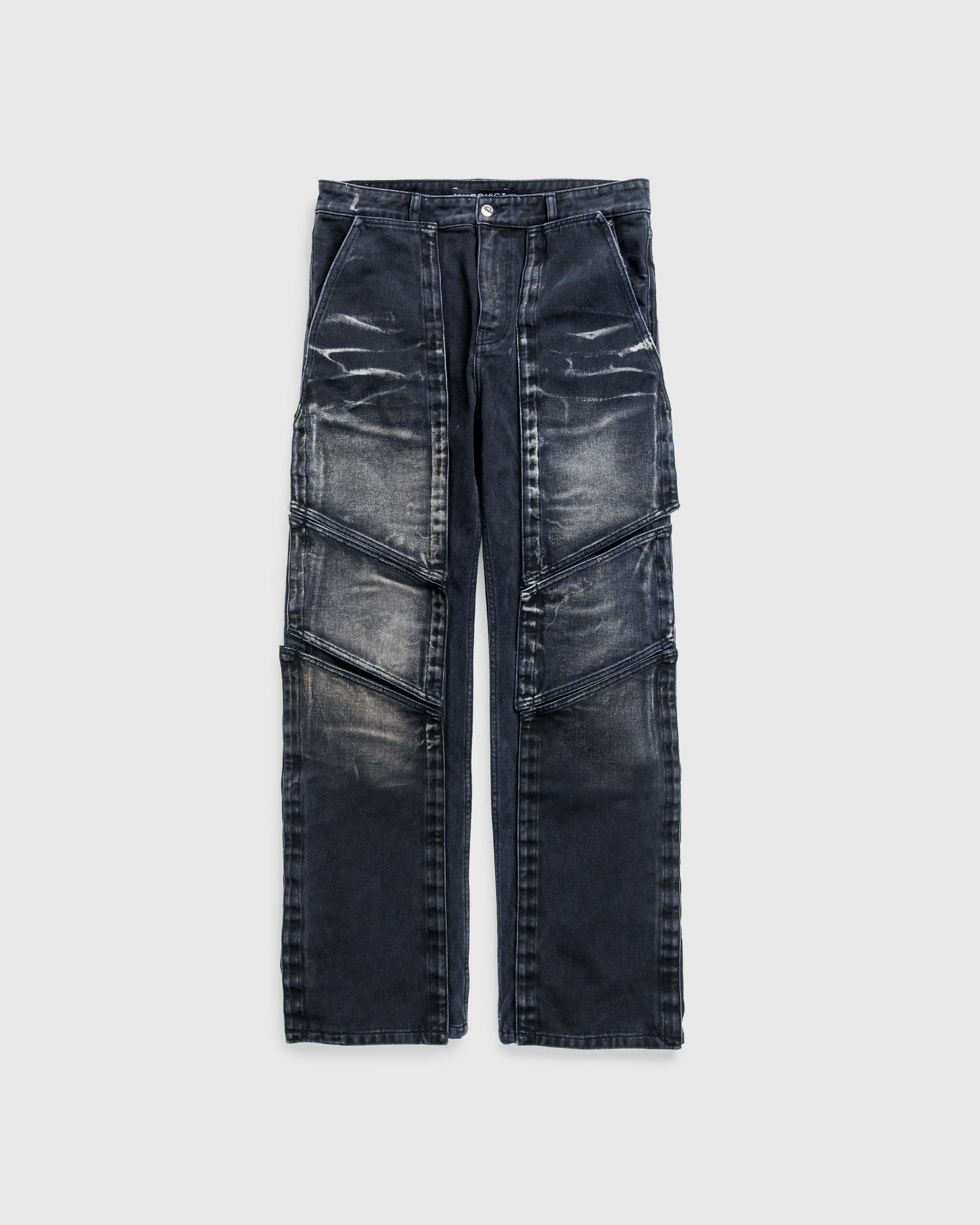 Y/Project – Velcro Multi Panel Jeans Faded Black - Denim - Grey - Image 1