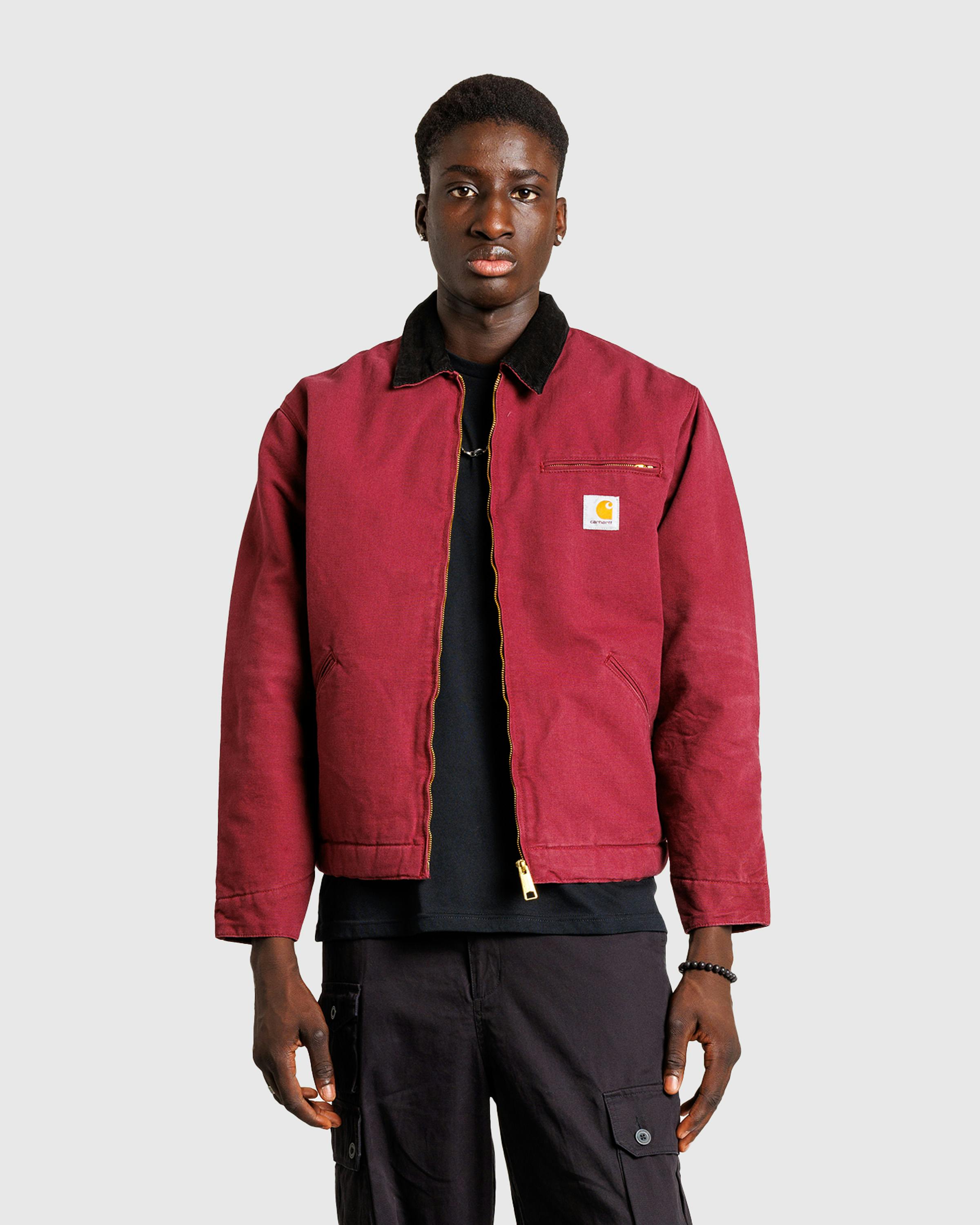 Carhartt WIP – OG Detroit Jacket Malbec / Black /aged canvas - Jackets - Brown - Image 2