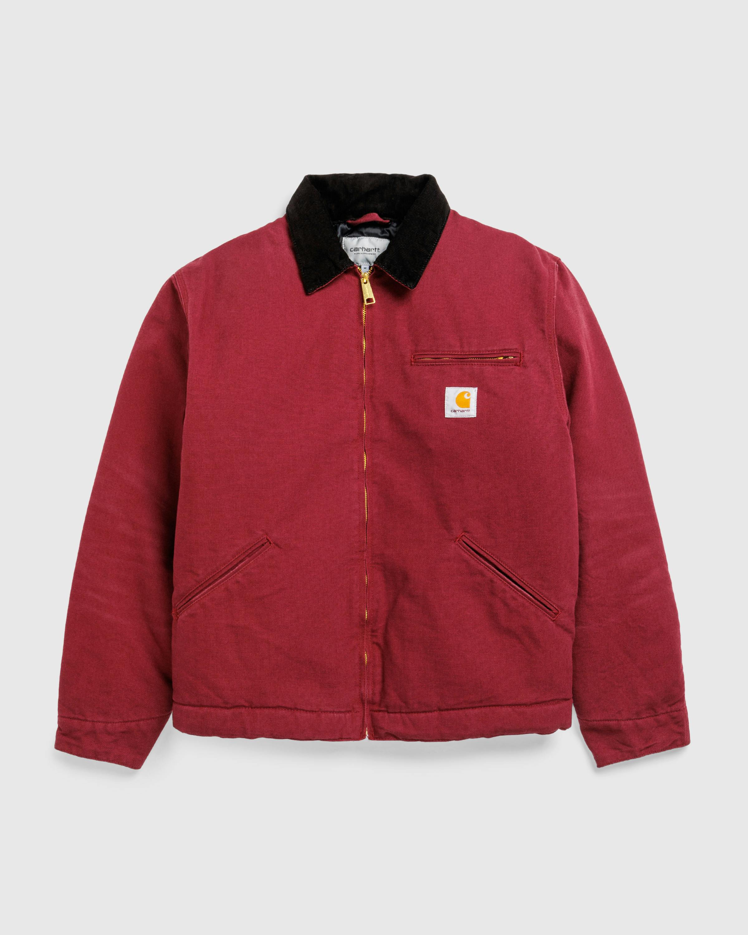 Carhartt WIP – OG Detroit Jacket Malbec / Black /aged canvas - Jackets - Brown - Image 1