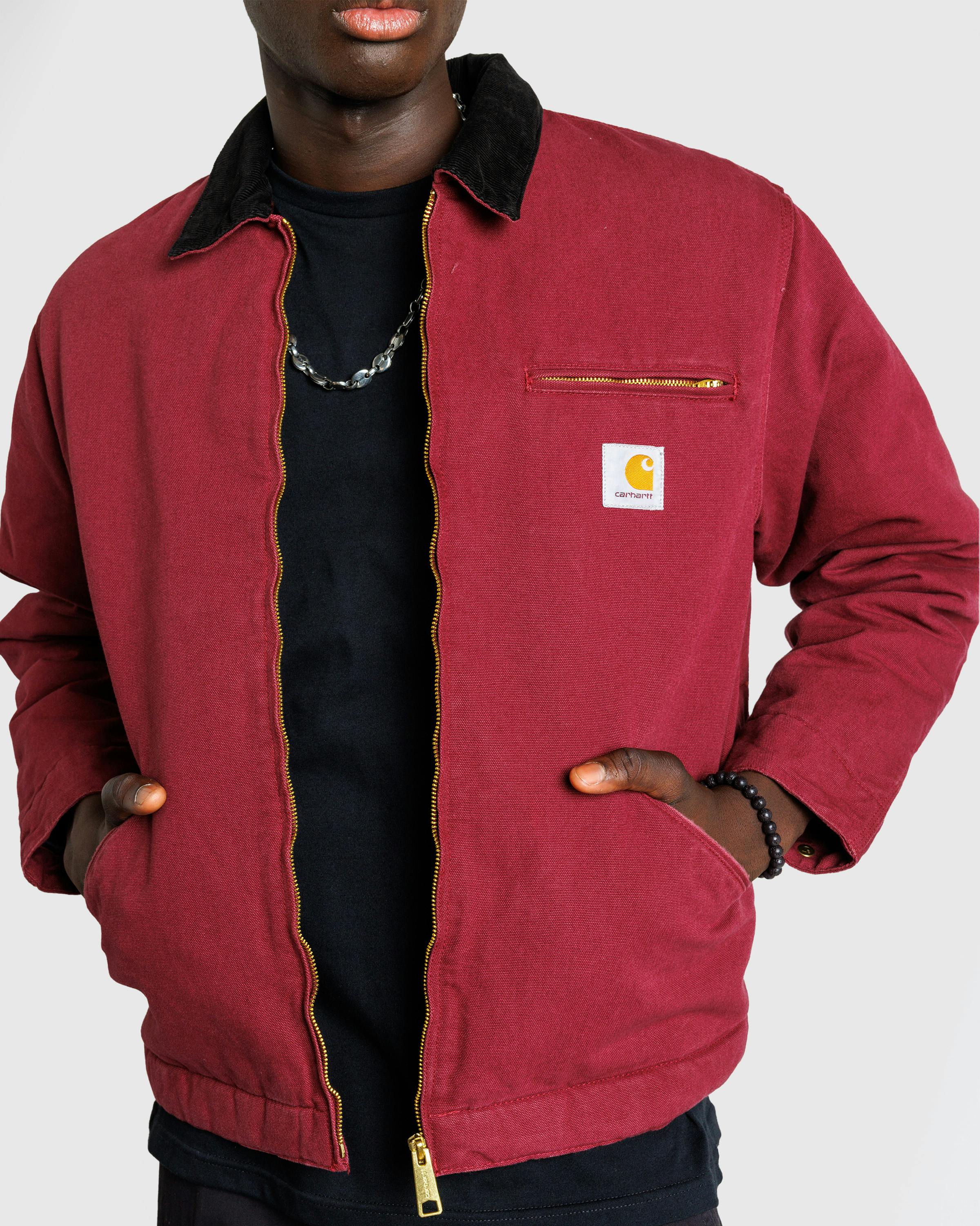 Carhartt WIP – OG Detroit Jacket Malbec / Black /aged canvas - Jackets - Brown - Image 5