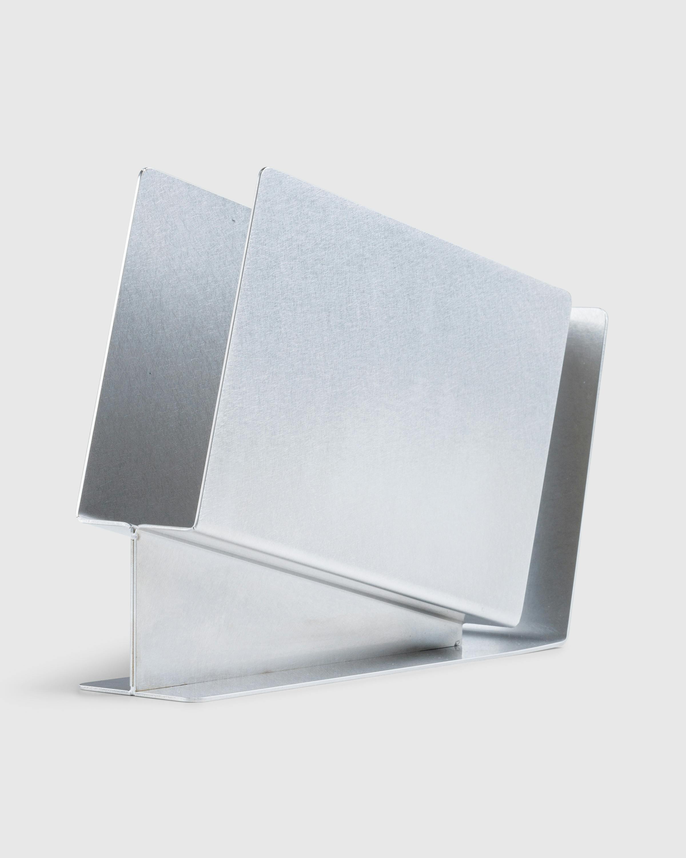 MO&A – 15° Magazine Stand Steel - Furniture - Silver - Image 1