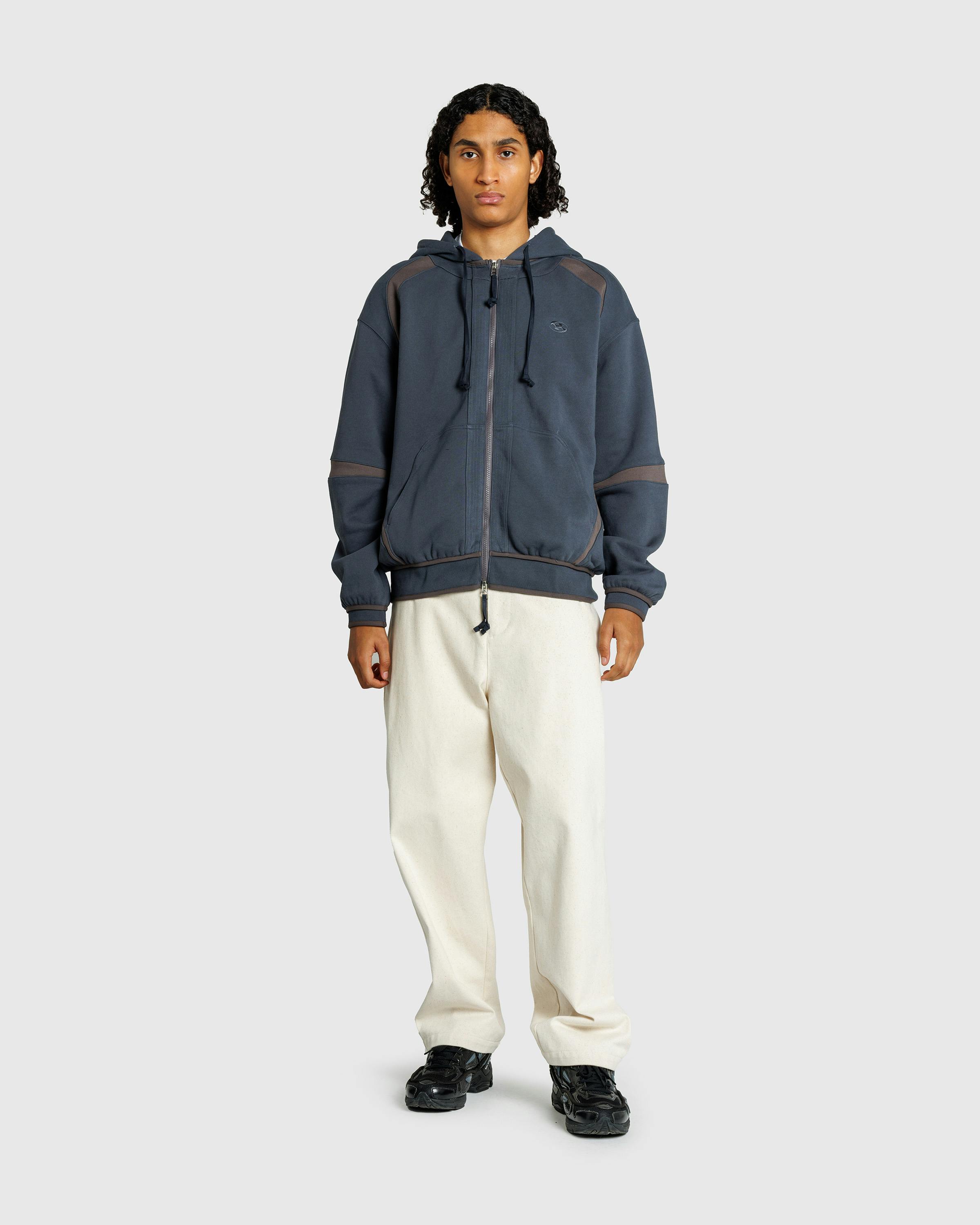 San San Gear – Oblique Hoodie Zip-Up Midnight Blue - Zip-Up Sweats - Blue - Image 3