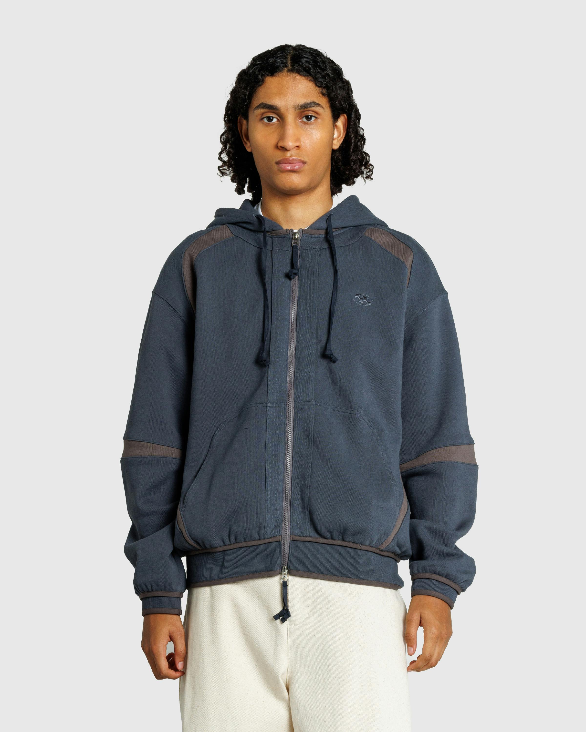 San San Gear – Oblique Hoodie Zip-Up Midnight Blue - Zip-Up Sweats - Blue - Image 2