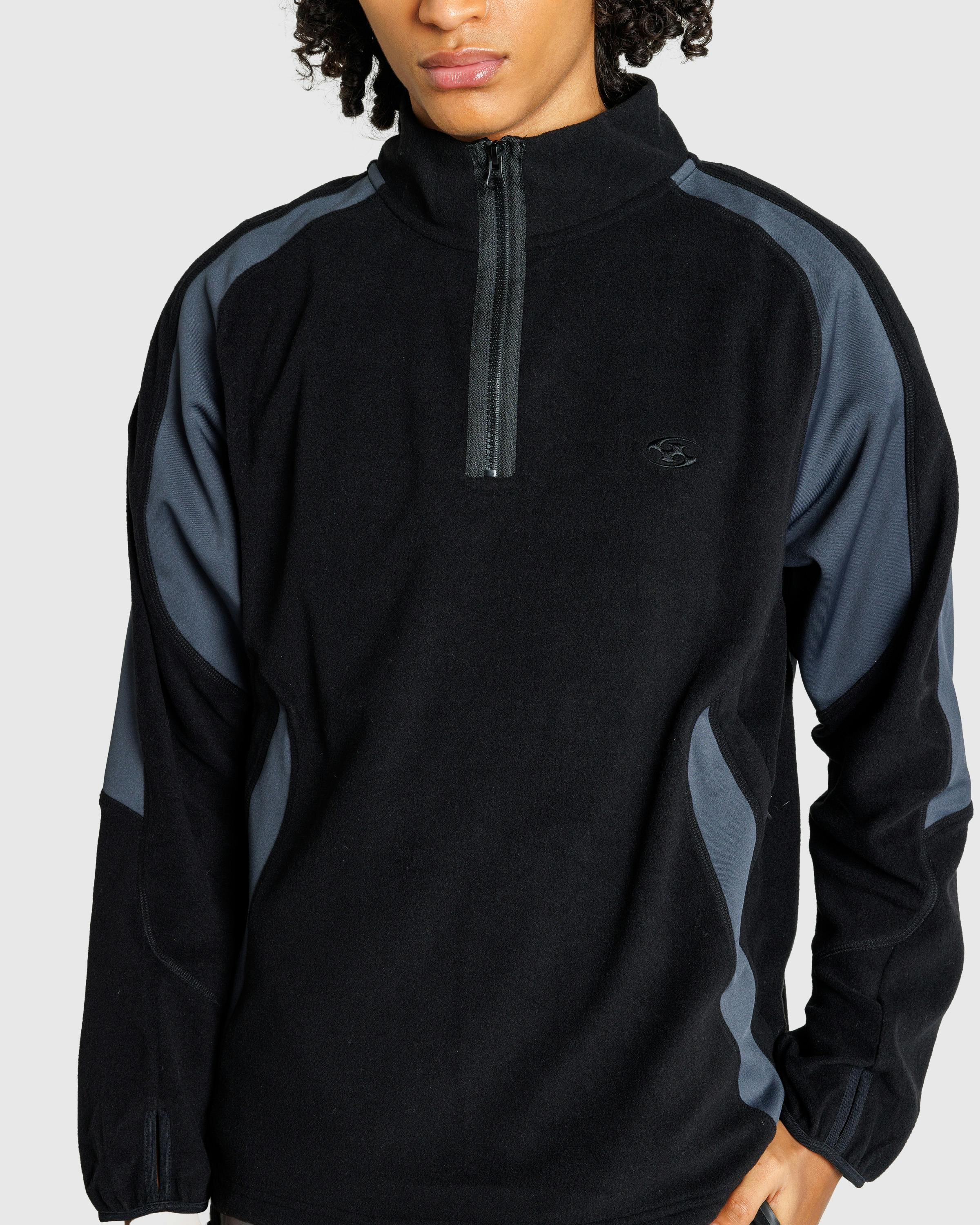 San San Gear – Half Zip-Up Fleece Black - Fleece Jackets - Black - Image 7