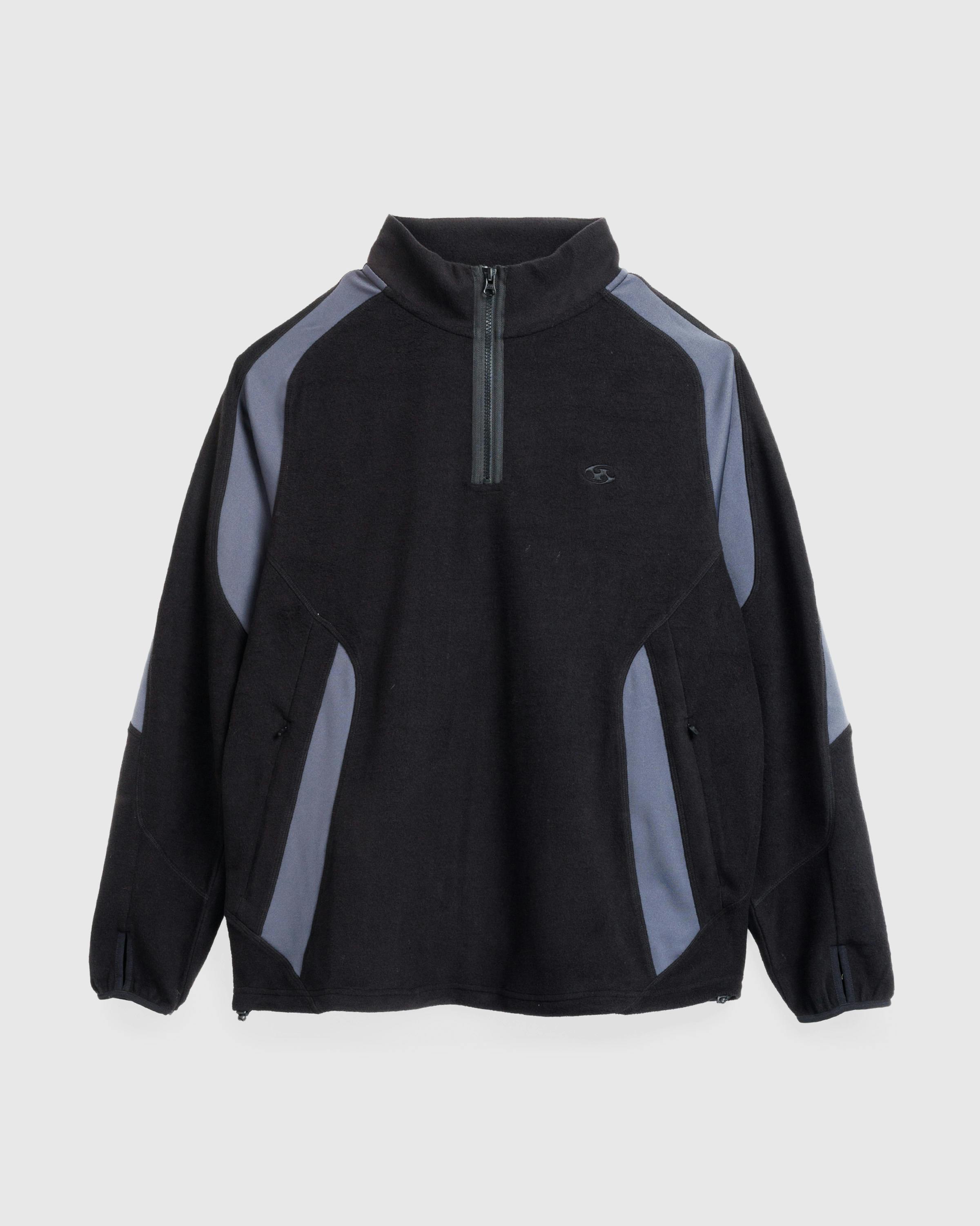 San San Gear – Half Zip-Up Fleece Black - Fleece Jackets - Black - Image 1