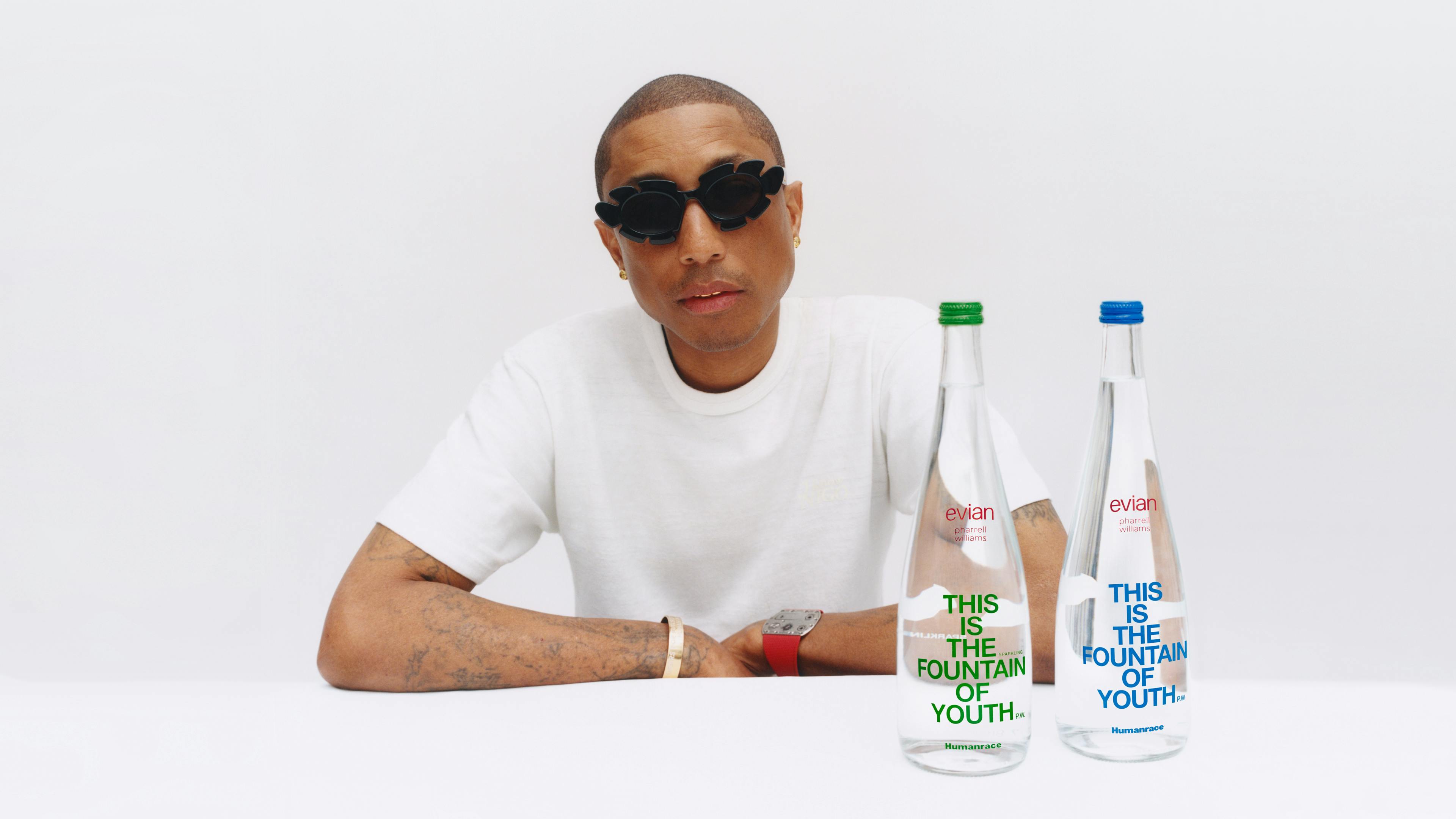 pharrell humanrace evian