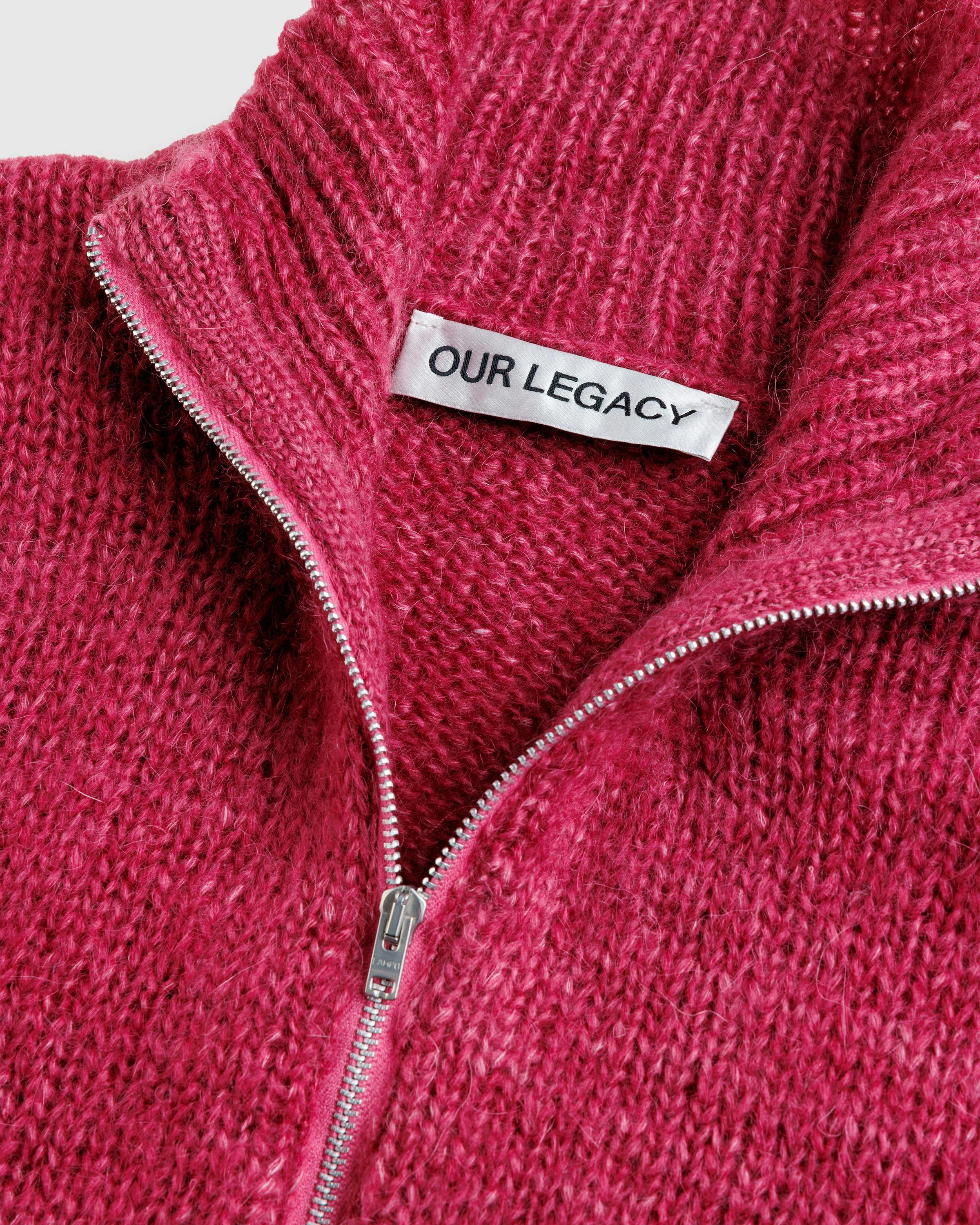 Our Legacy – Float Funnel Knit Red - Cardigans - Red - Image 4