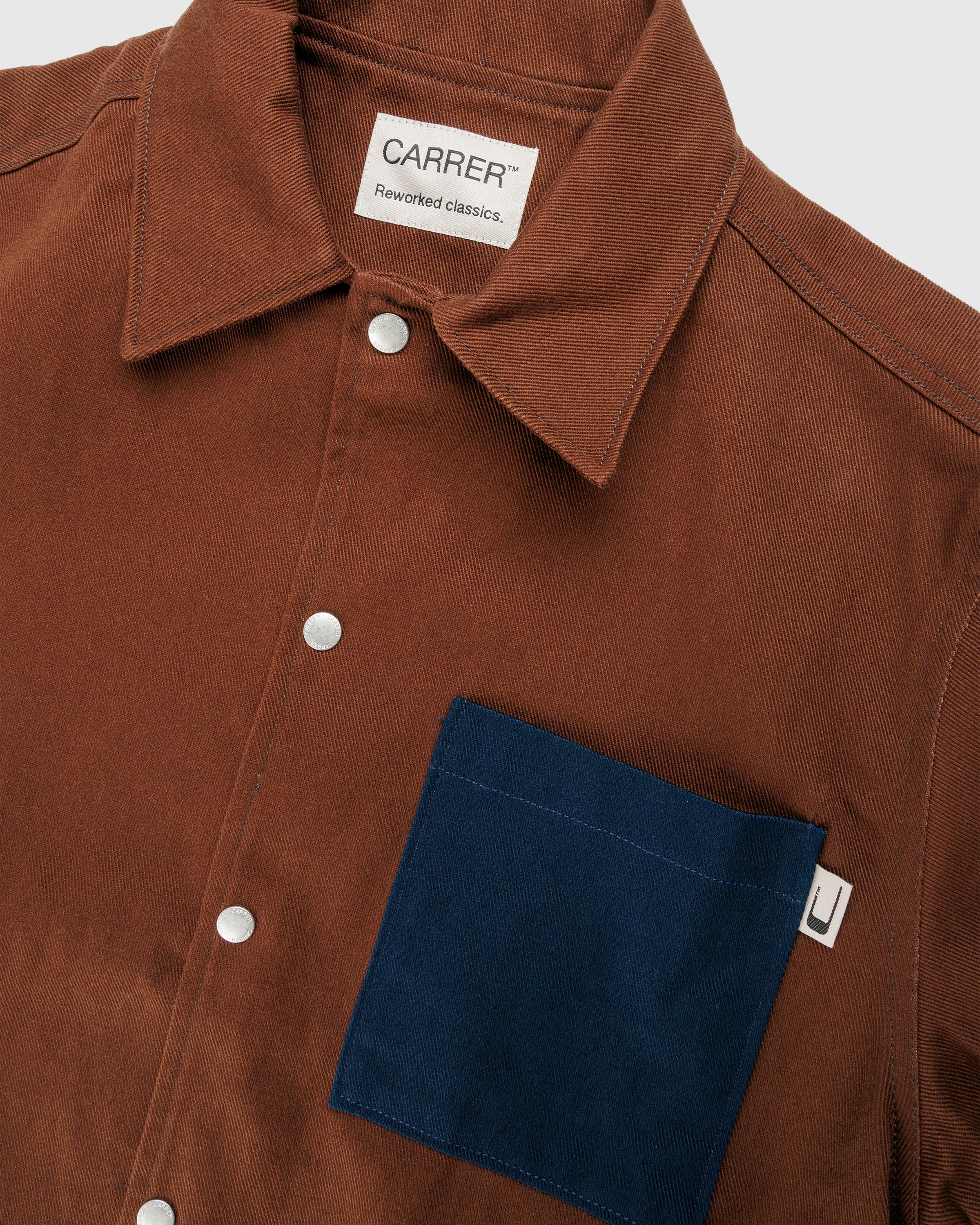 Carrer – Heavy Twill Overshirt Antique Brown - Overshirt - Brown - Image 4