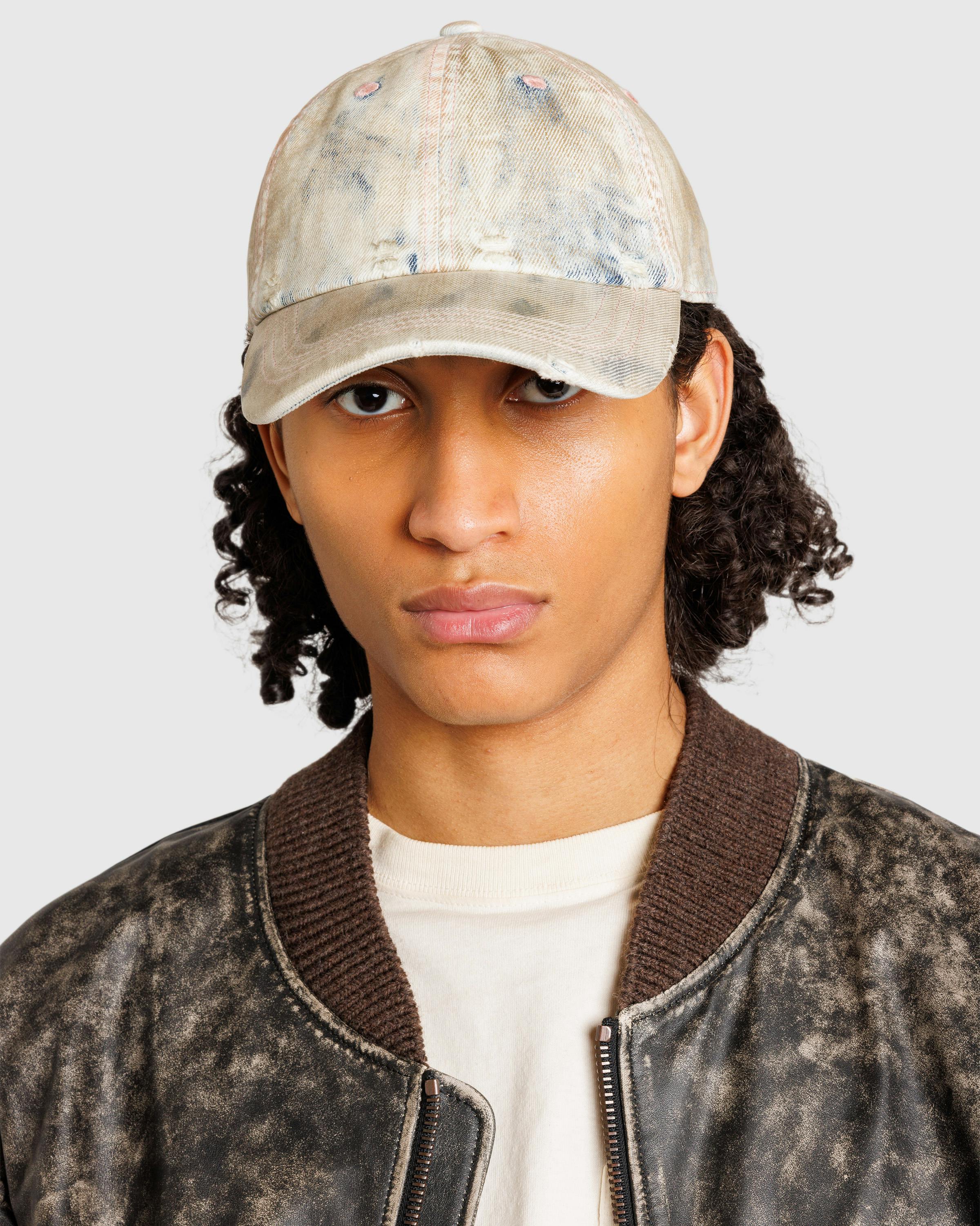 Acne Studios – Coated Denim Cap Dirty Blue/Aqua Blue - Caps - Blue - Image 2