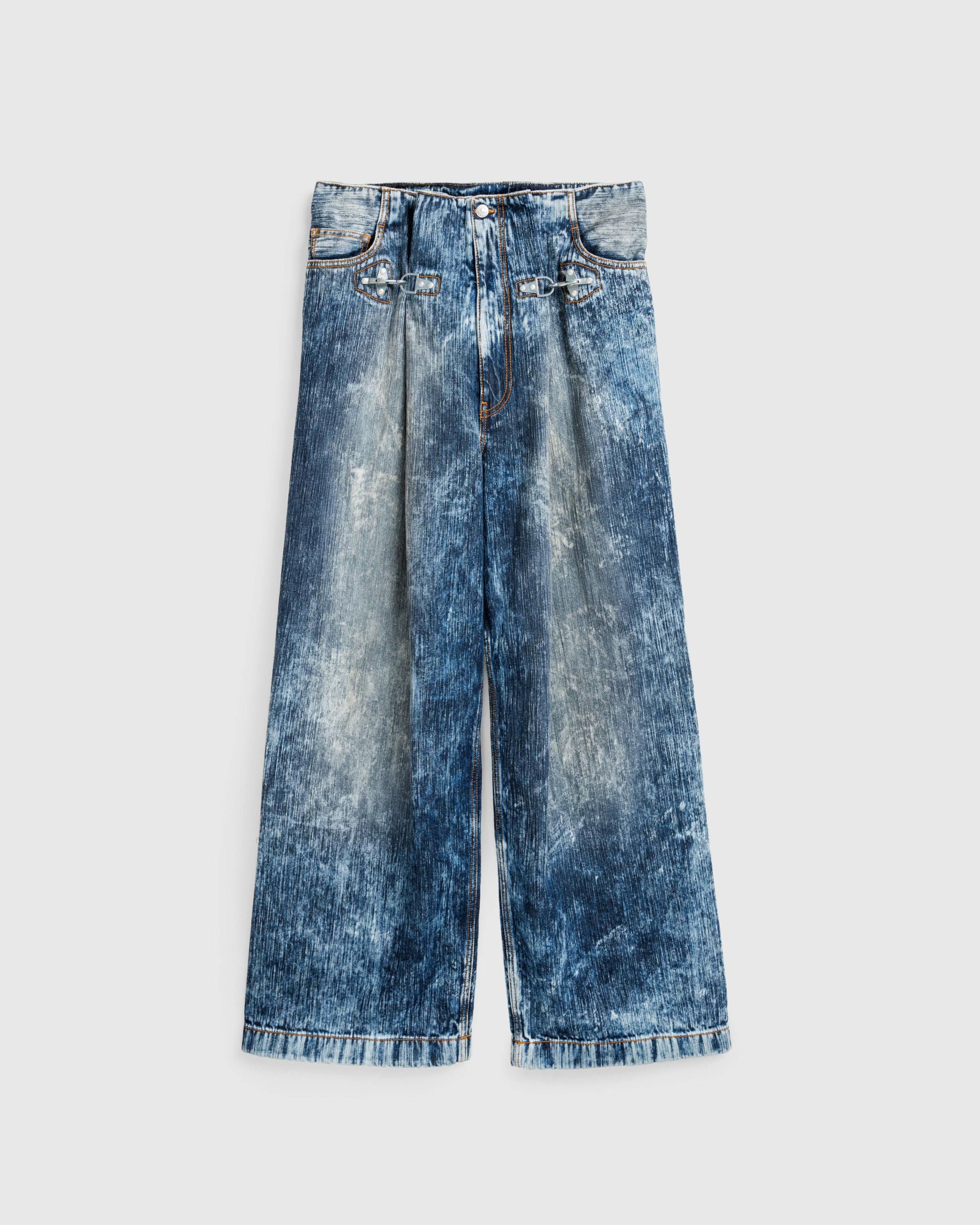 Acne Studios – Denim Trousers Stone Grey - Trousers - Grey - Image 1