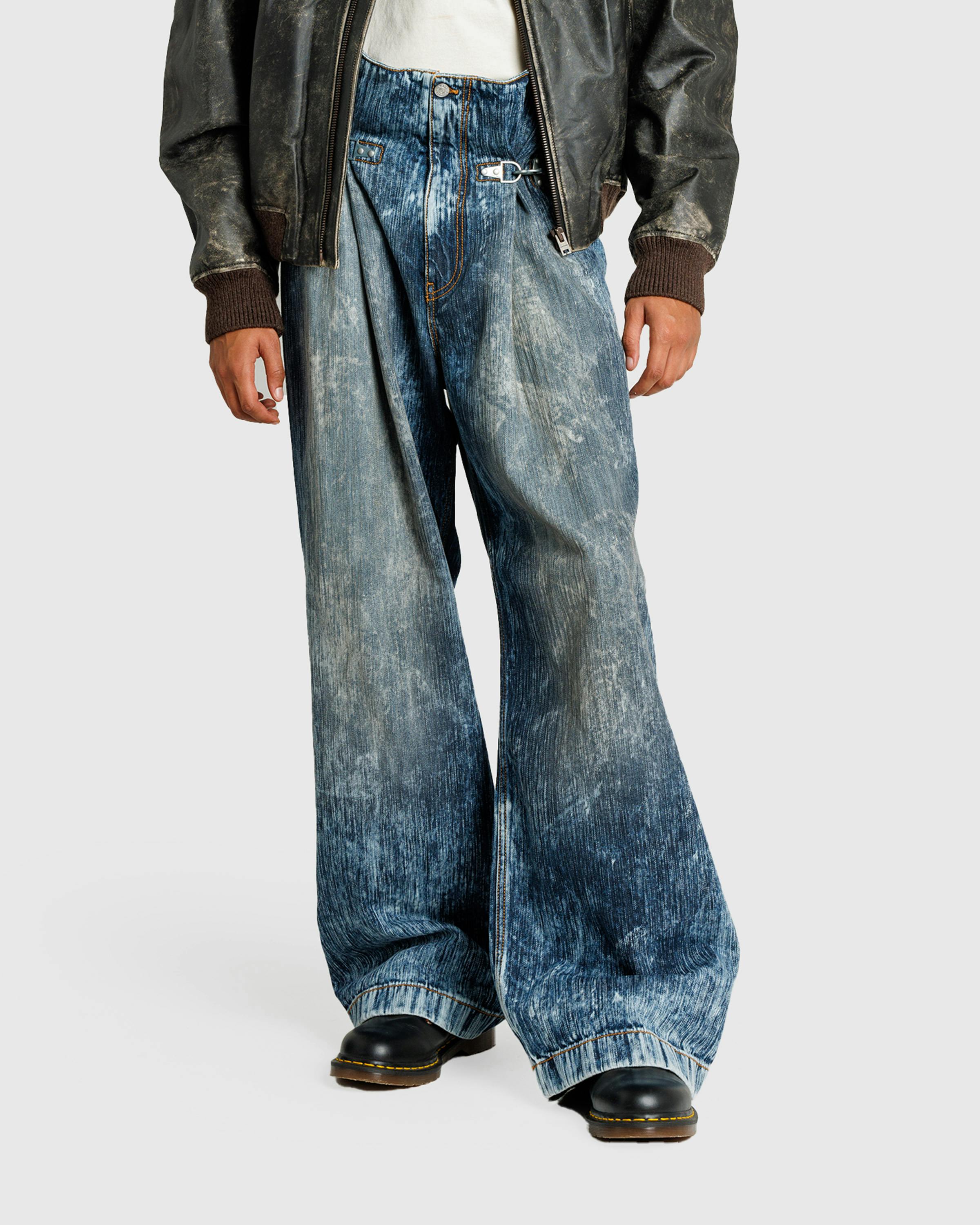 Acne Studios – Denim Trousers Stone Grey - Trousers - Grey - Image 2