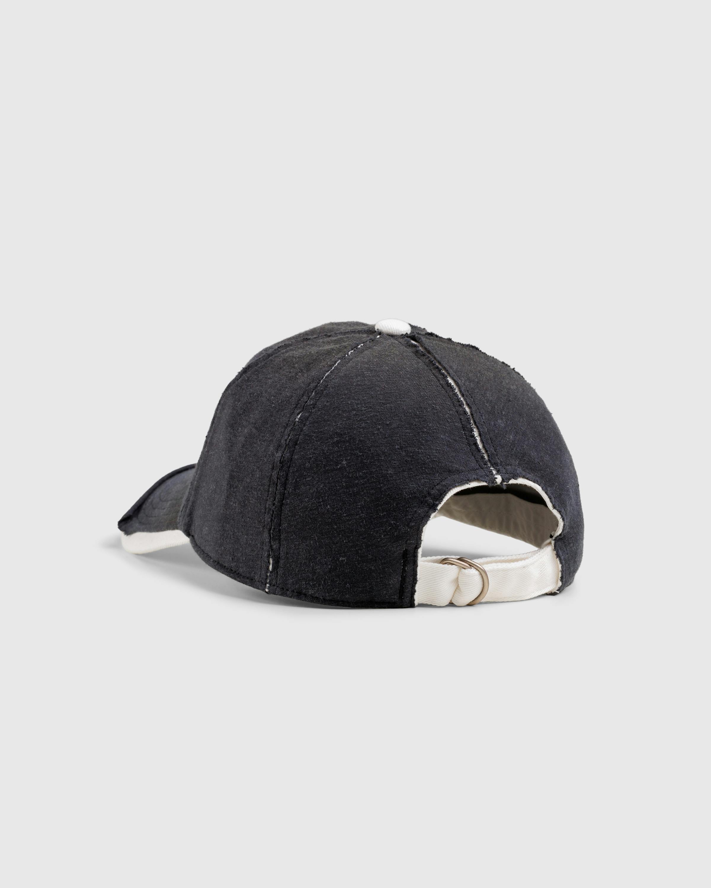 Acne Studios – Logo Stamp Cap Black - Caps - Black - Image 3