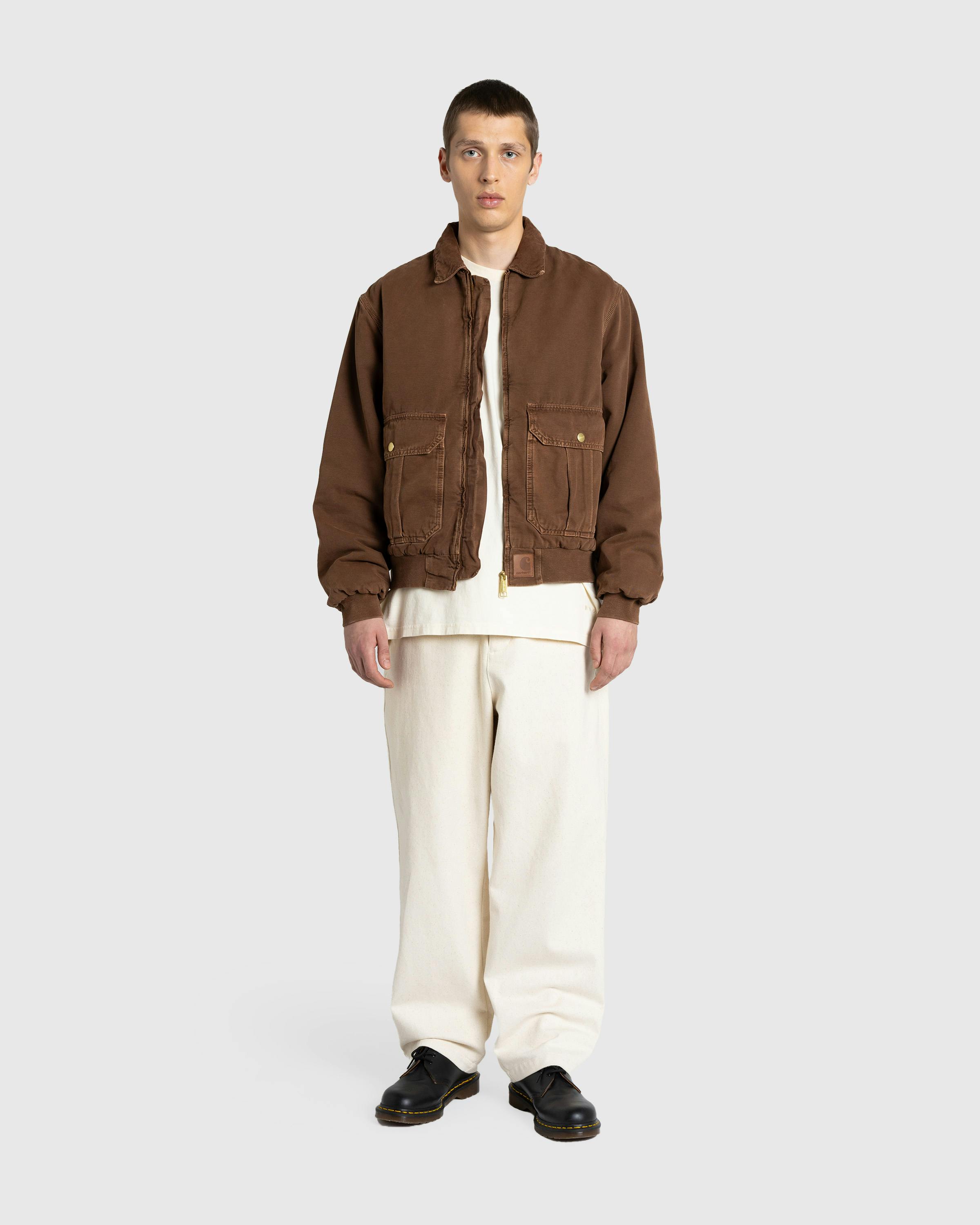 Carhartt WIP – Stanton Jacket Chocolate / Chocolate /Stone Dyed - Jackets - Brown - Image 3