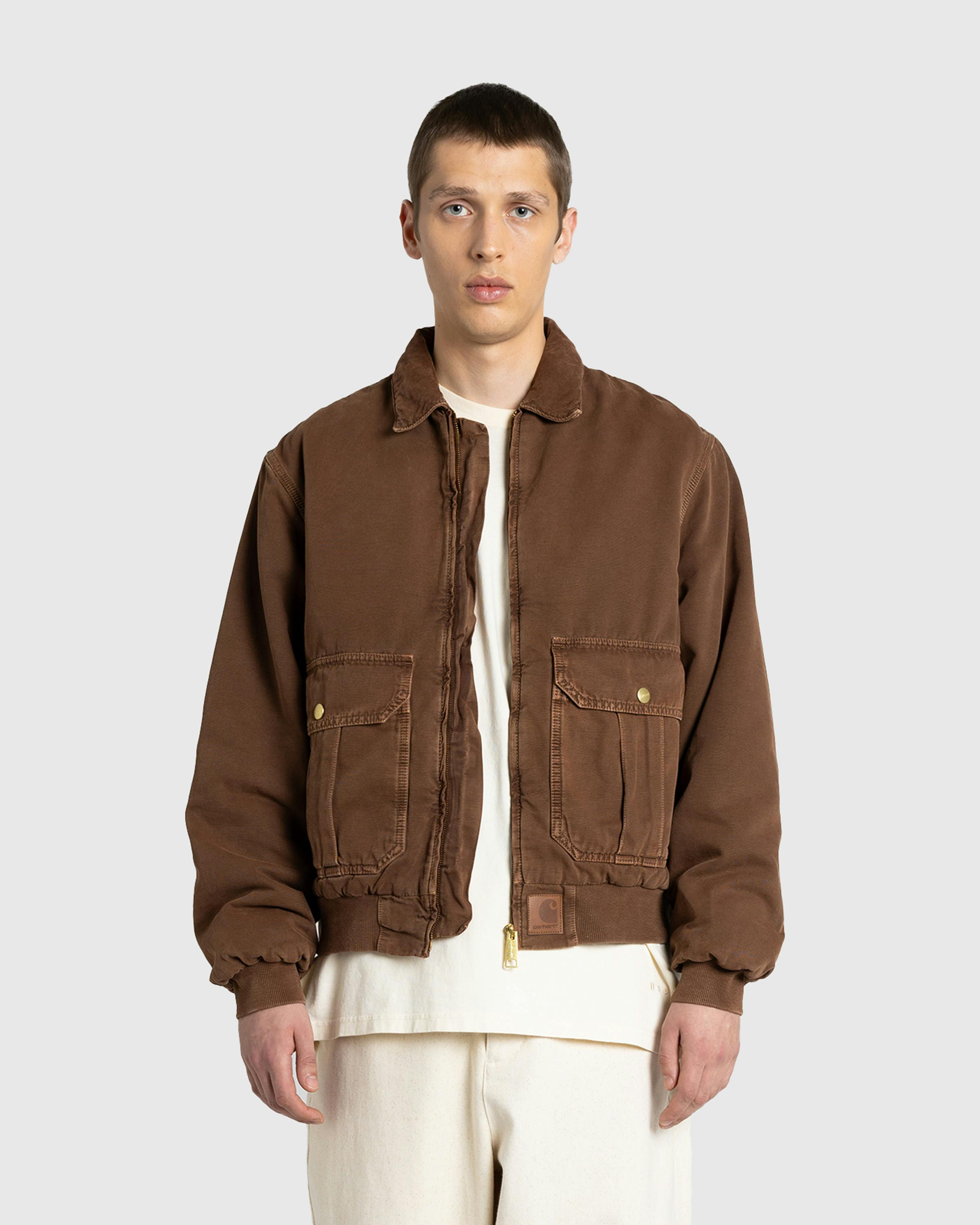 Carhartt WIP – Stanton Jacket Chocolate / Chocolate /Stone Dyed - Jackets - Brown - Image 2