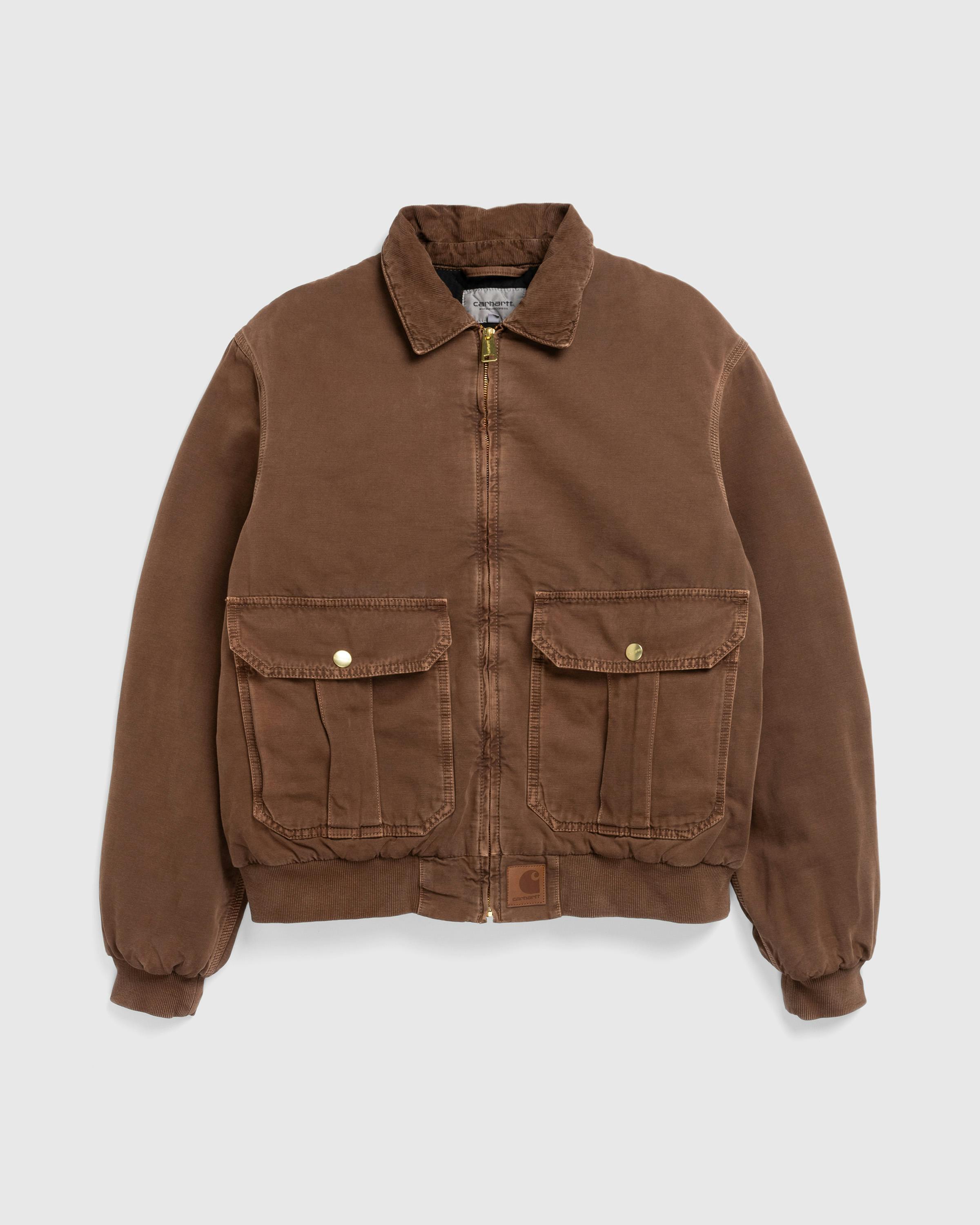 Carhartt WIP – Stanton Jacket Chocolate / Chocolate /Stone Dyed - Jackets - Brown - Image 1