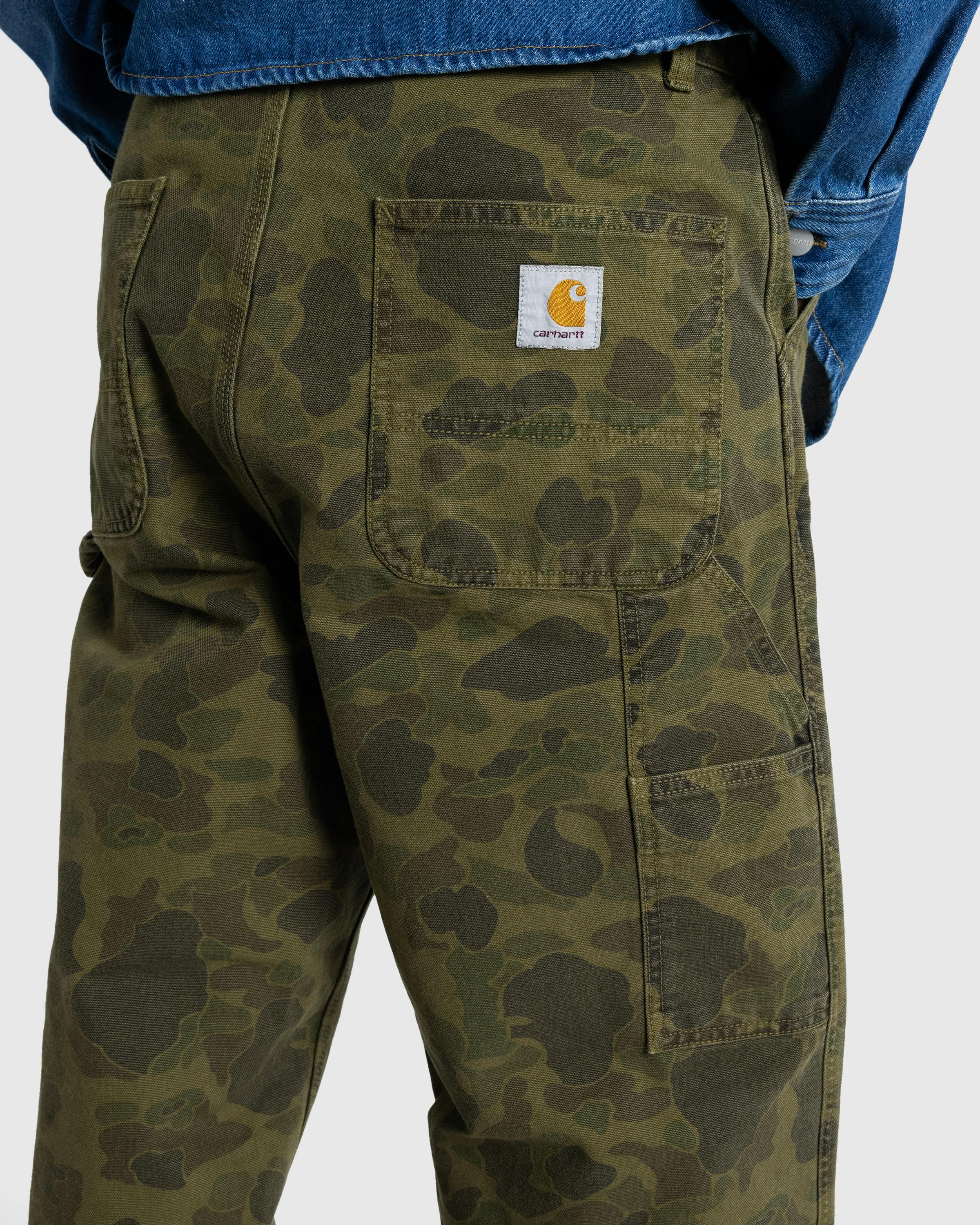 Carhartt WIP – Duck Single Knee Pant Camo Green/Office Green/Garment Dyed - Work Pants - Multi - Image 7