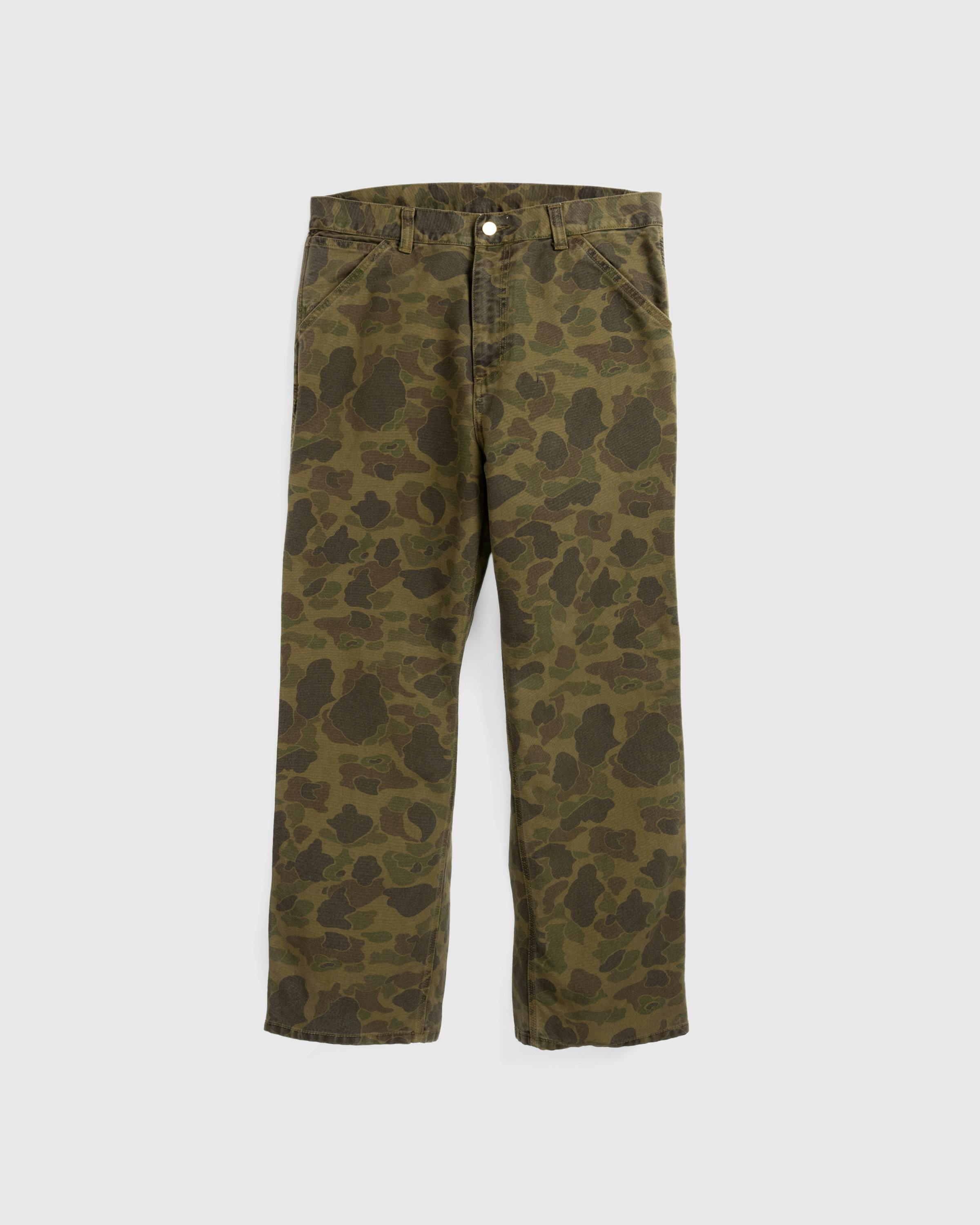 Carhartt WIP – Duck Single Knee Pant Camo Green/Office Green/Garment Dyed - Work Pants - Multi - Image 1