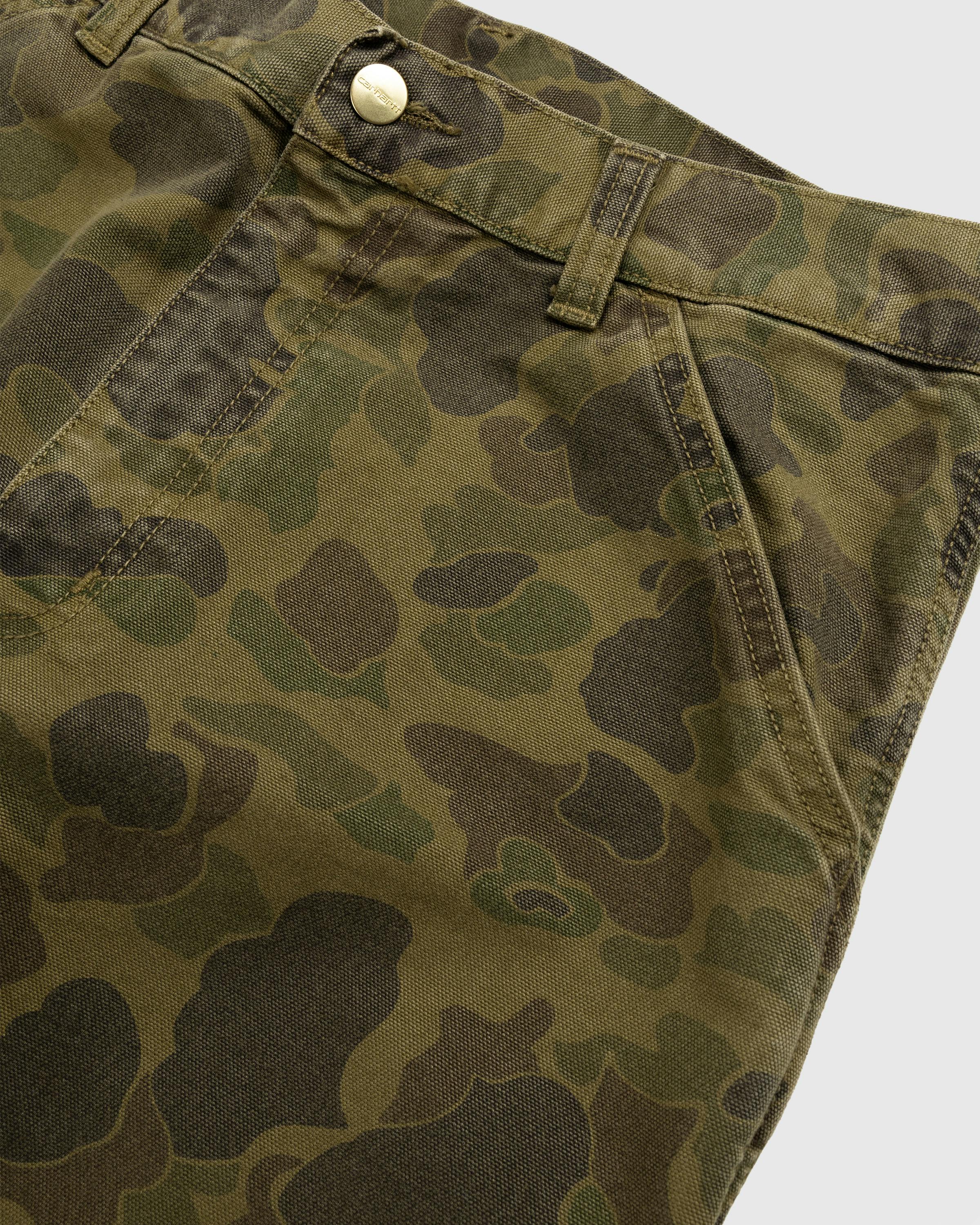 Carhartt WIP – Duck Single Knee Pant Camo Green/Office Green/Garment Dyed - Work Pants - Multi - Image 4