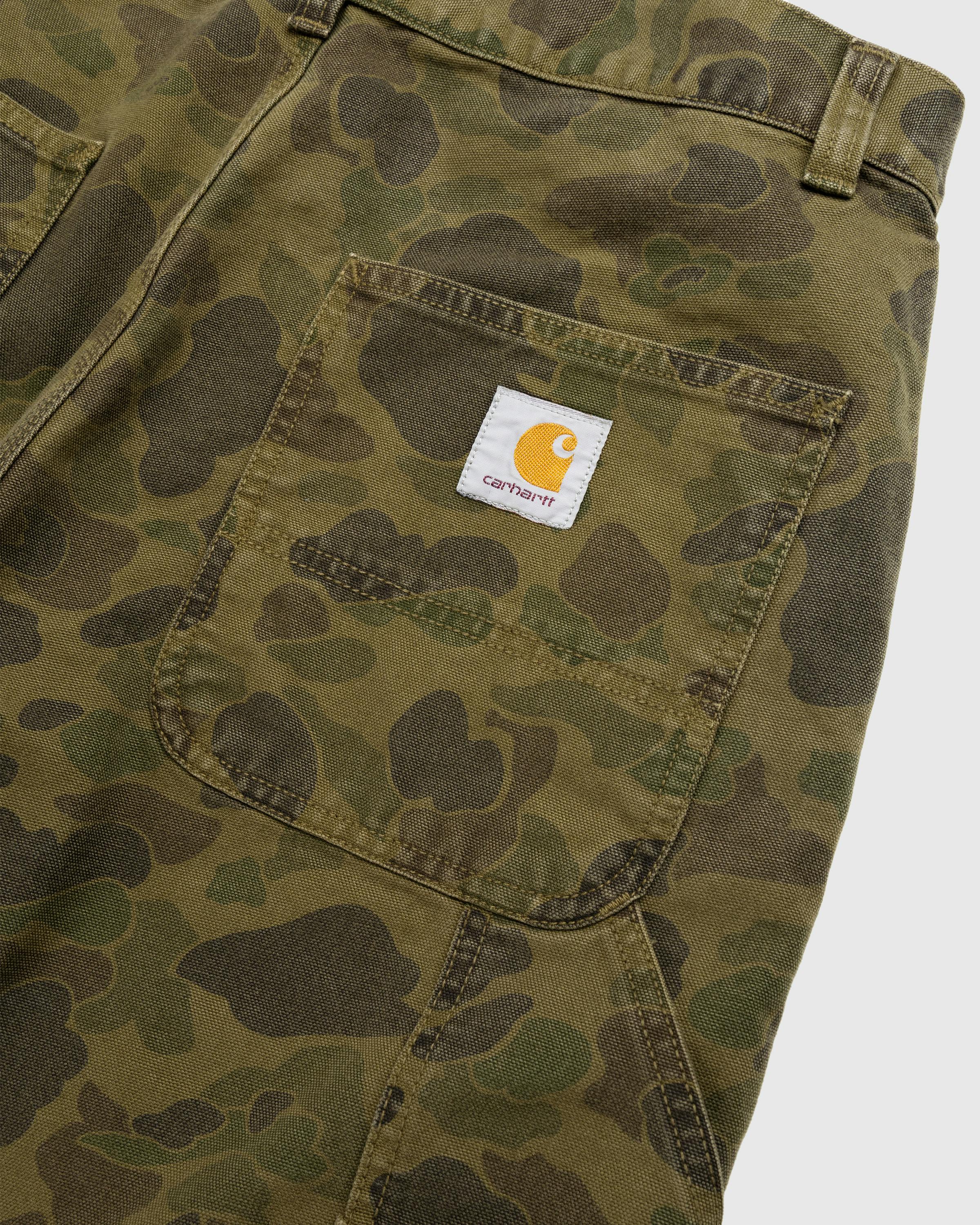 Carhartt WIP – Duck Single Knee Pant Camo Green/Office Green/Garment Dyed - Work Pants - Multi - Image 5