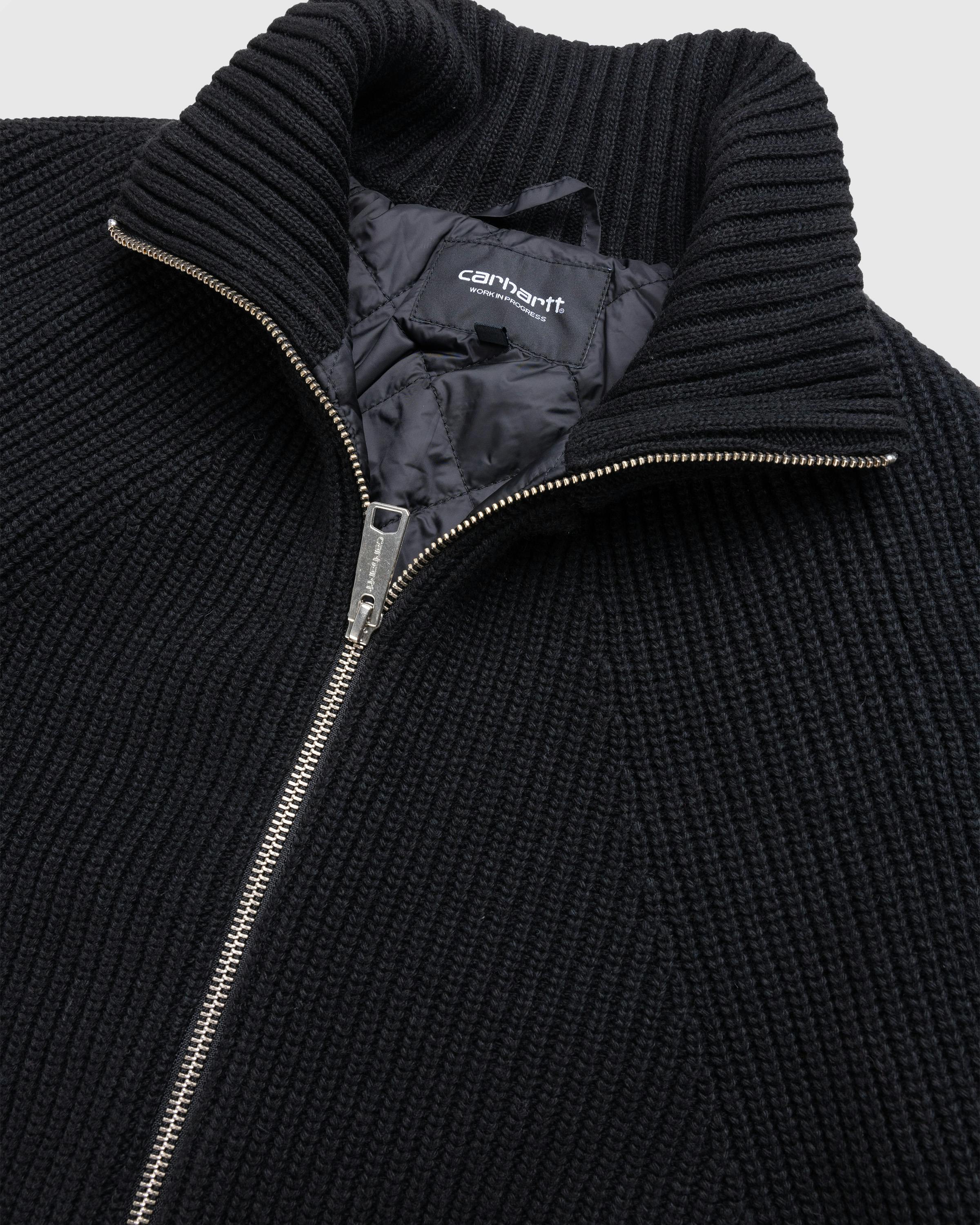 Carhartt WIP – Banley Sweater Jacket Black - Jackets - Black - Image 4