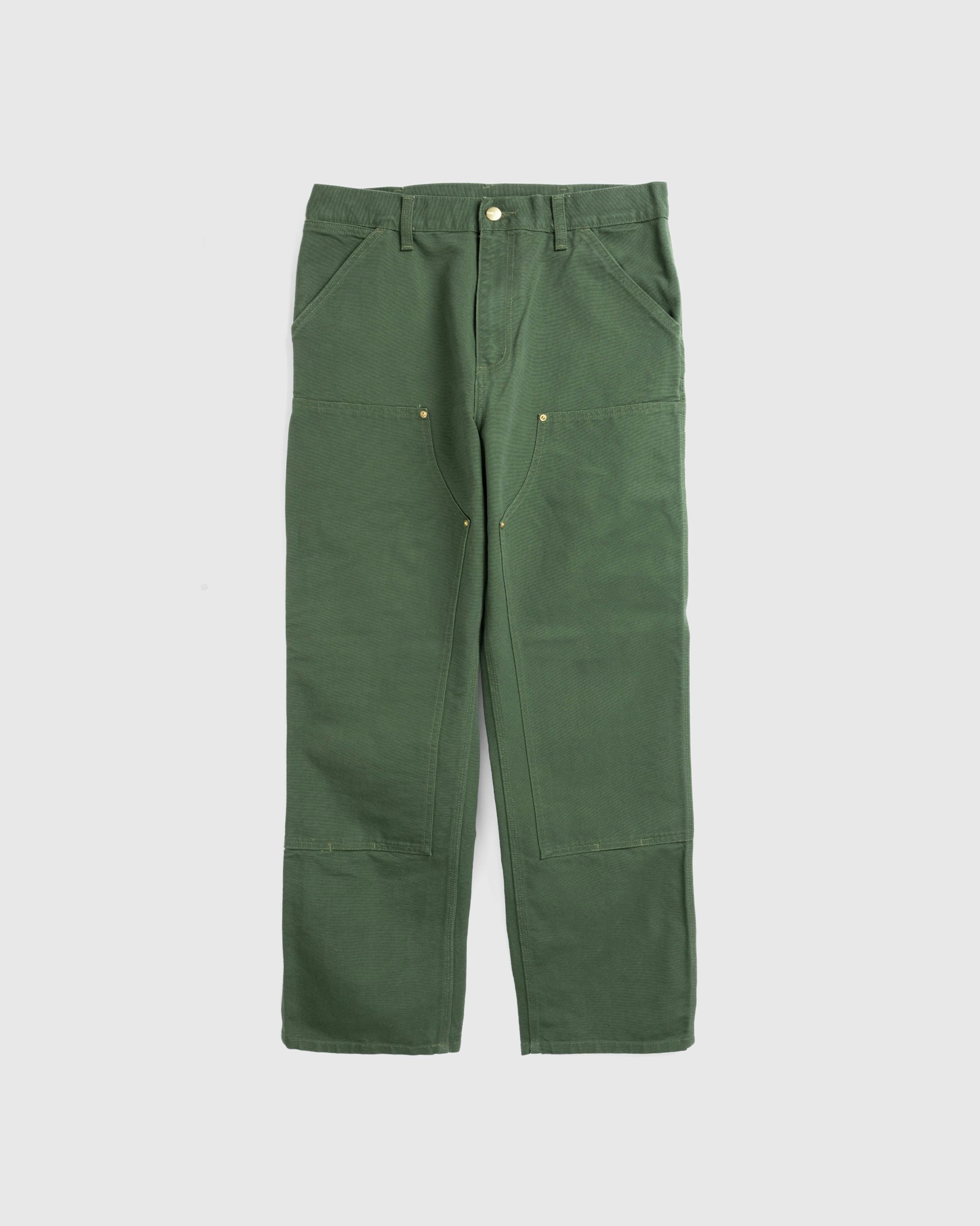 Carhartt WIP – Double Knee Pant Tarragon/Rinsed - Work Pants - Green - Image 1