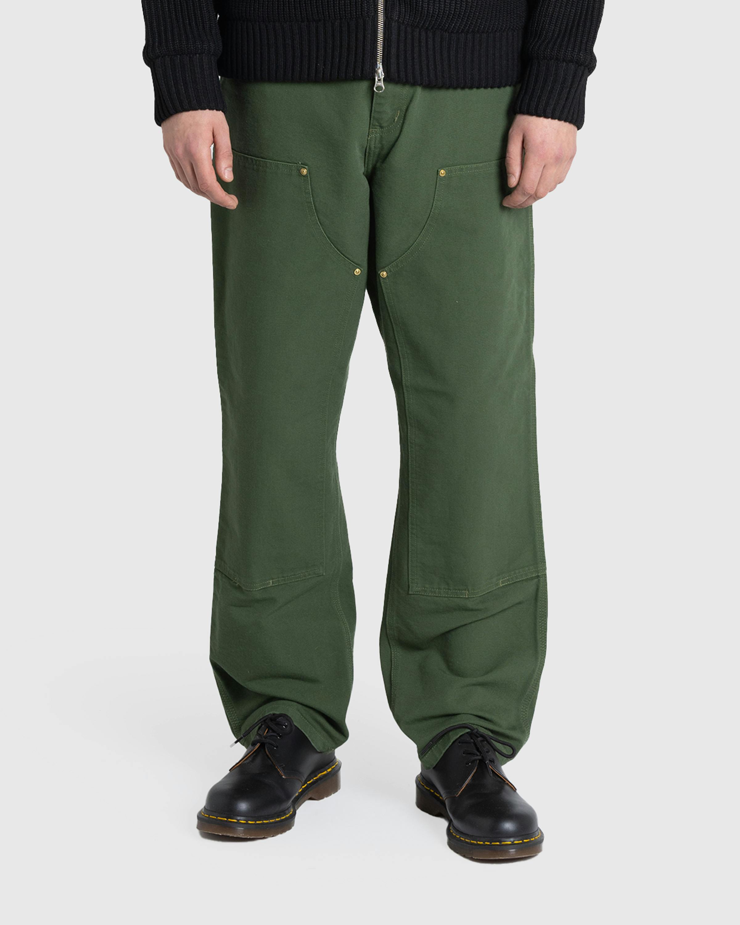 Carhartt WIP – Double Knee Pant Tarragon/Rinsed - Work Pants - Green - Image 2