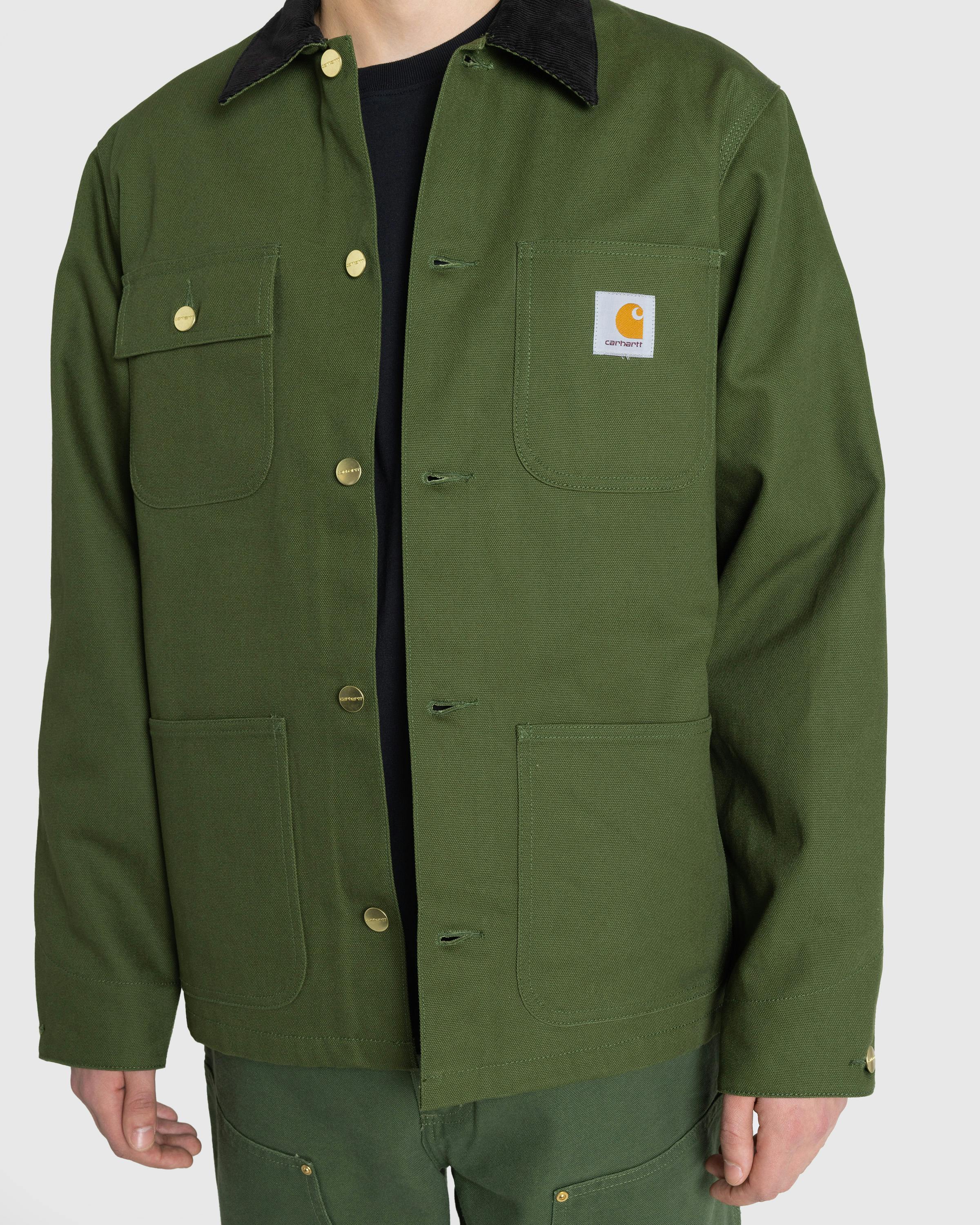 Carhartt WIP – Michigan Coat Tarragon/Black/Rigid - Overshirt - Blue - Image 9