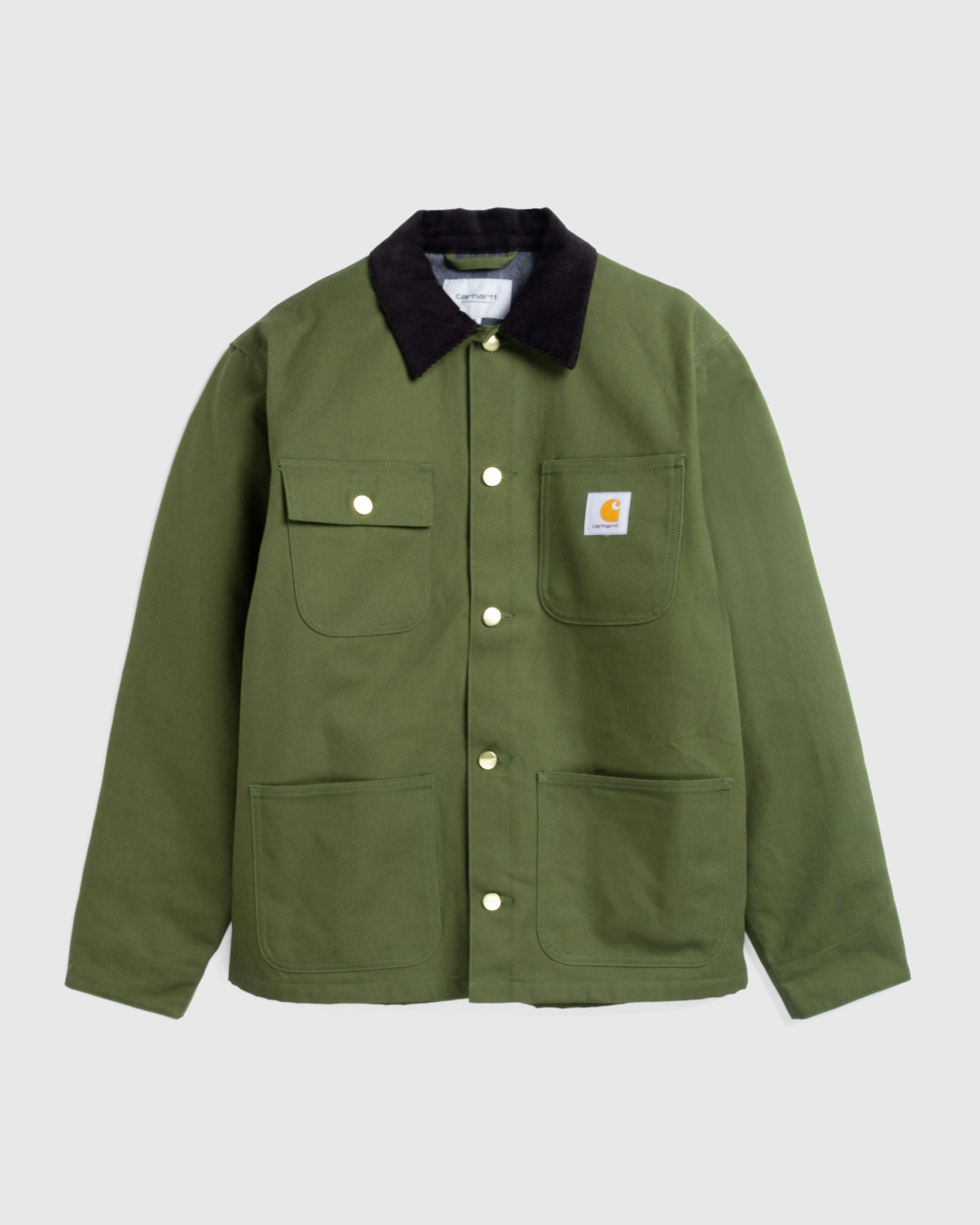 Carhartt WIP – Michigan Coat Tarragon/Black/Rigid - Overshirt - Blue - Image 1