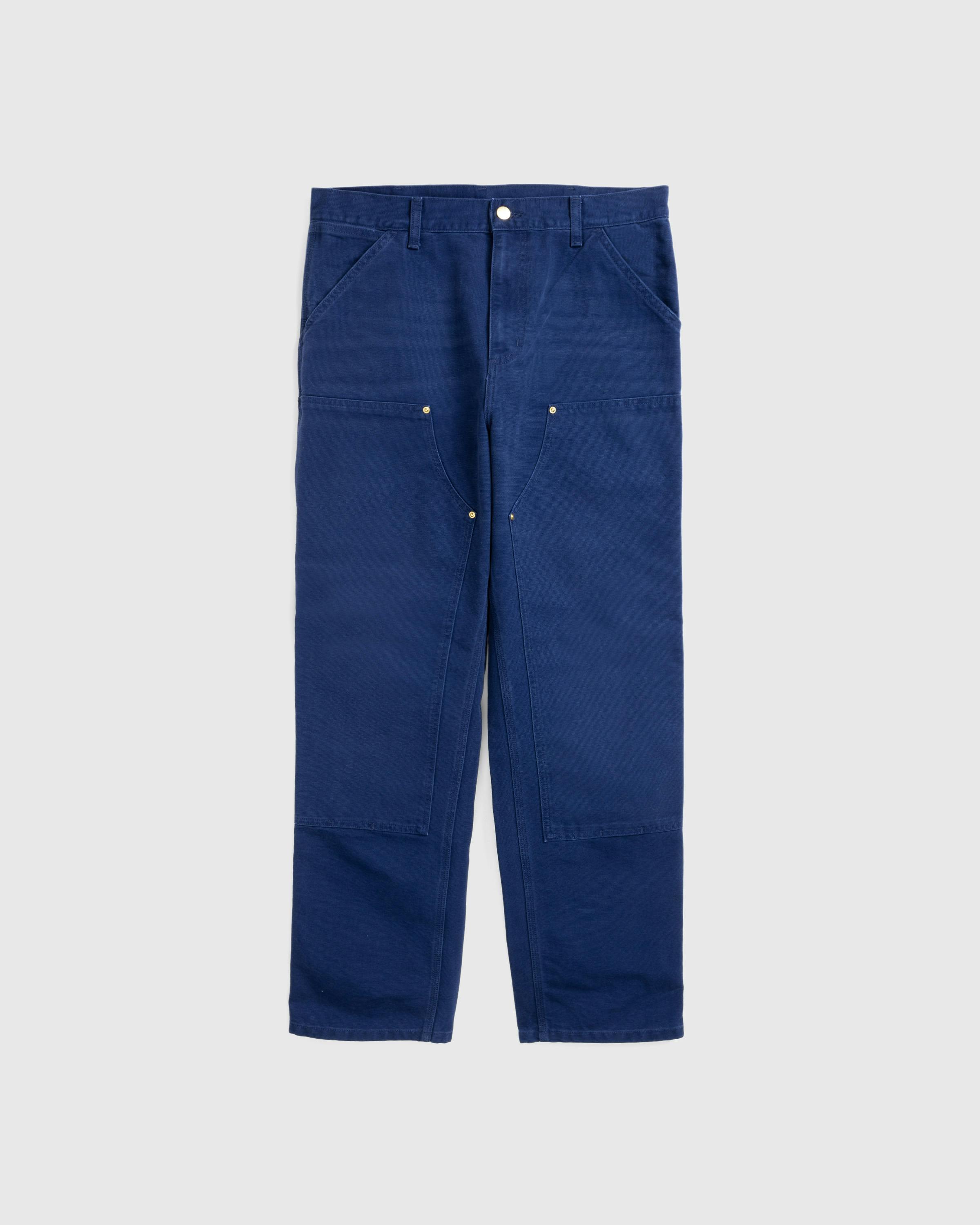 Carhartt WIP – Double Knee Pant Air Force Blue/Aged Canvas - Work Pants - Blue - Image 1