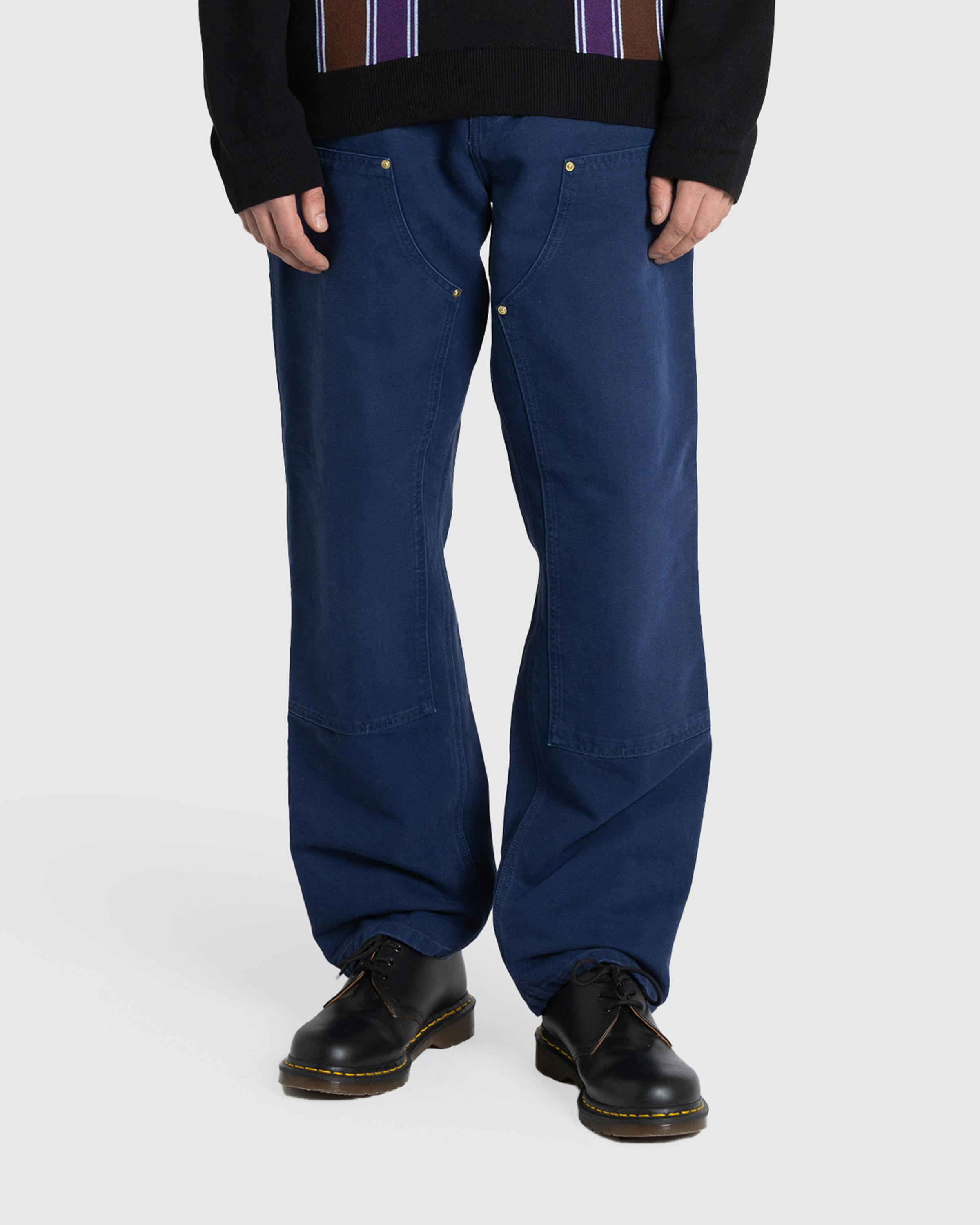 Carhartt WIP – Double Knee Pant Air Force Blue/Aged Canvas - Work Pants - Blue - Image 2