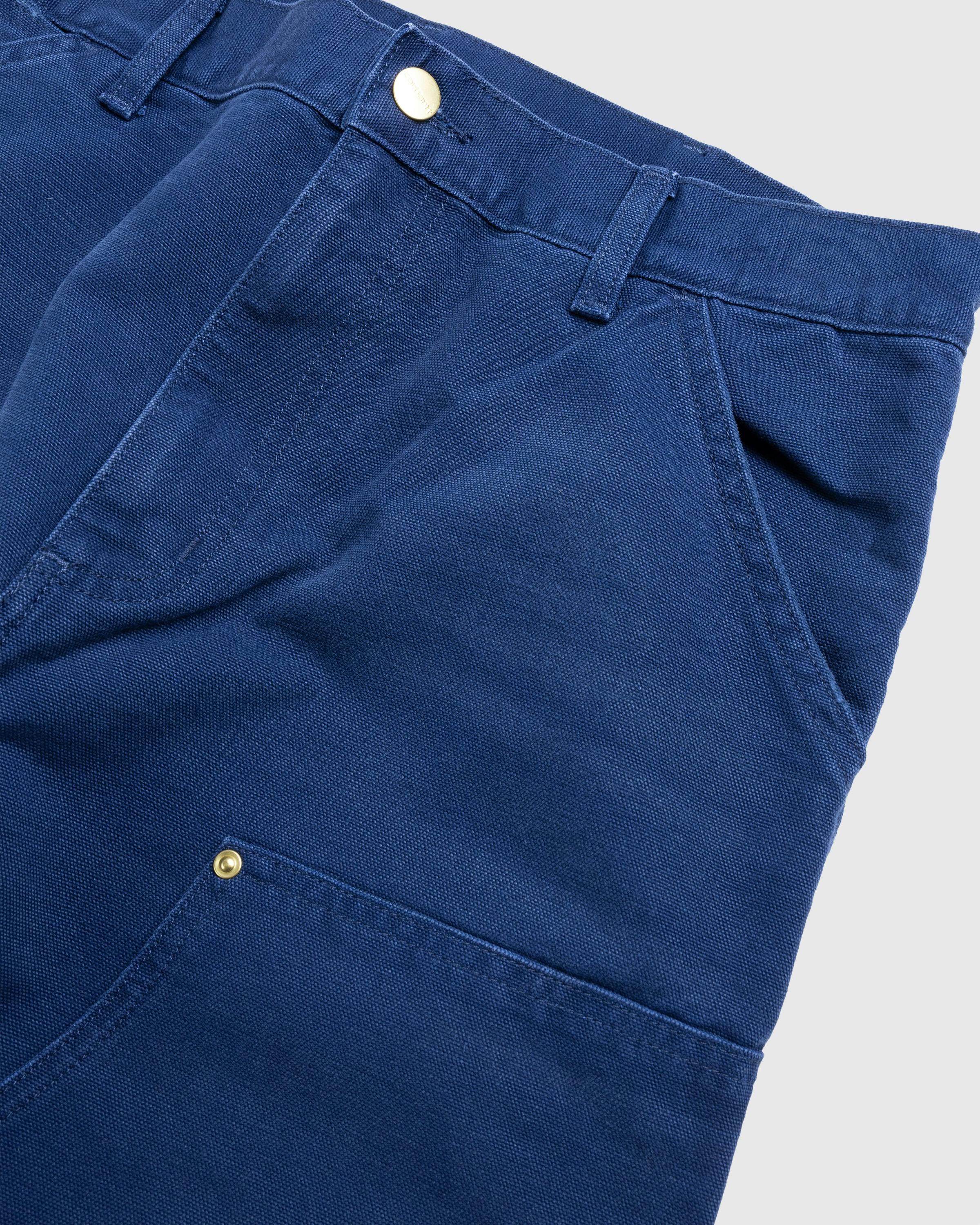 Carhartt WIP – Double Knee Pant Air Force Blue/Aged Canvas - Work Pants - Blue - Image 4