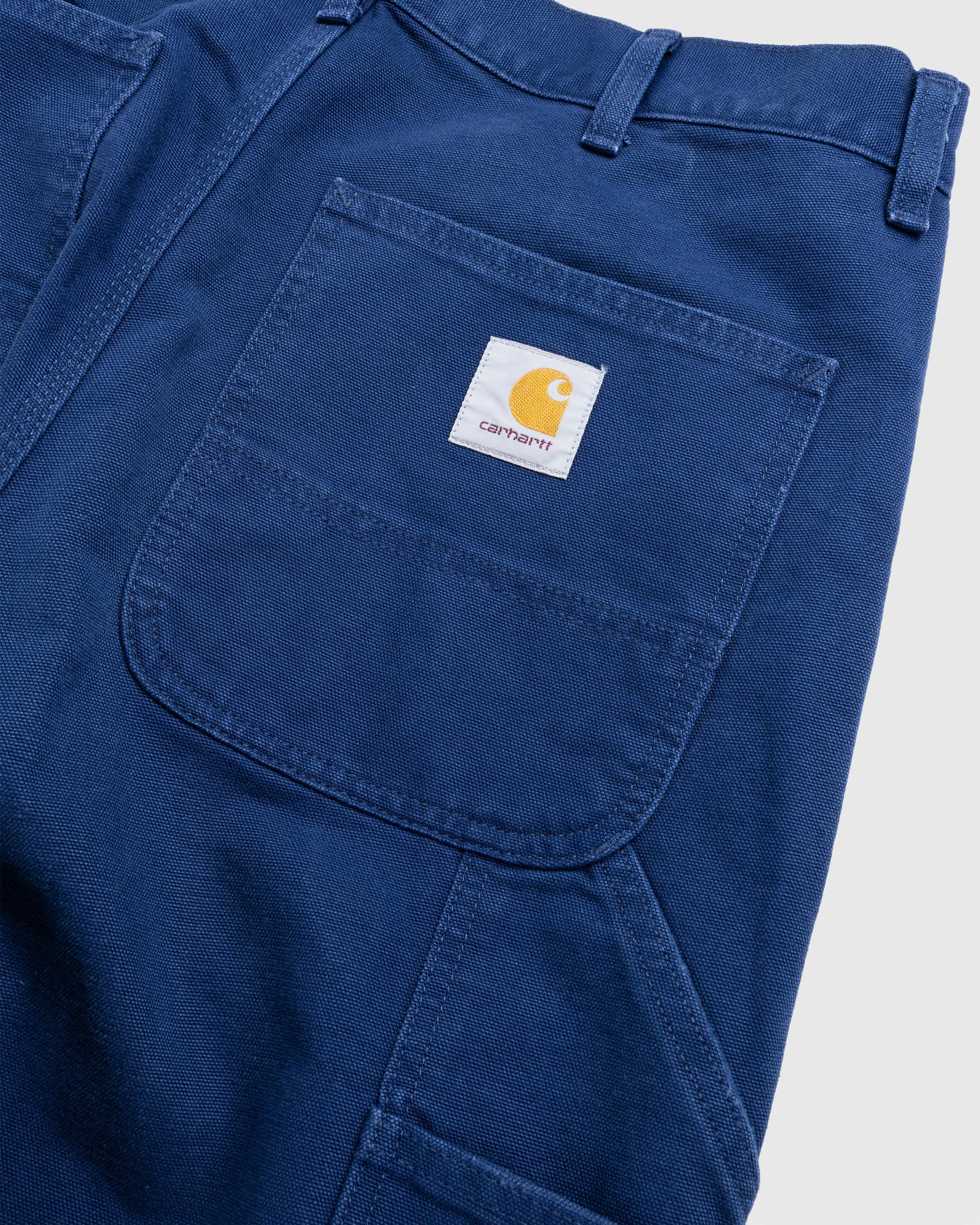 Carhartt WIP – Double Knee Pant Air Force Blue/Aged Canvas - Work Pants - Blue - Image 5