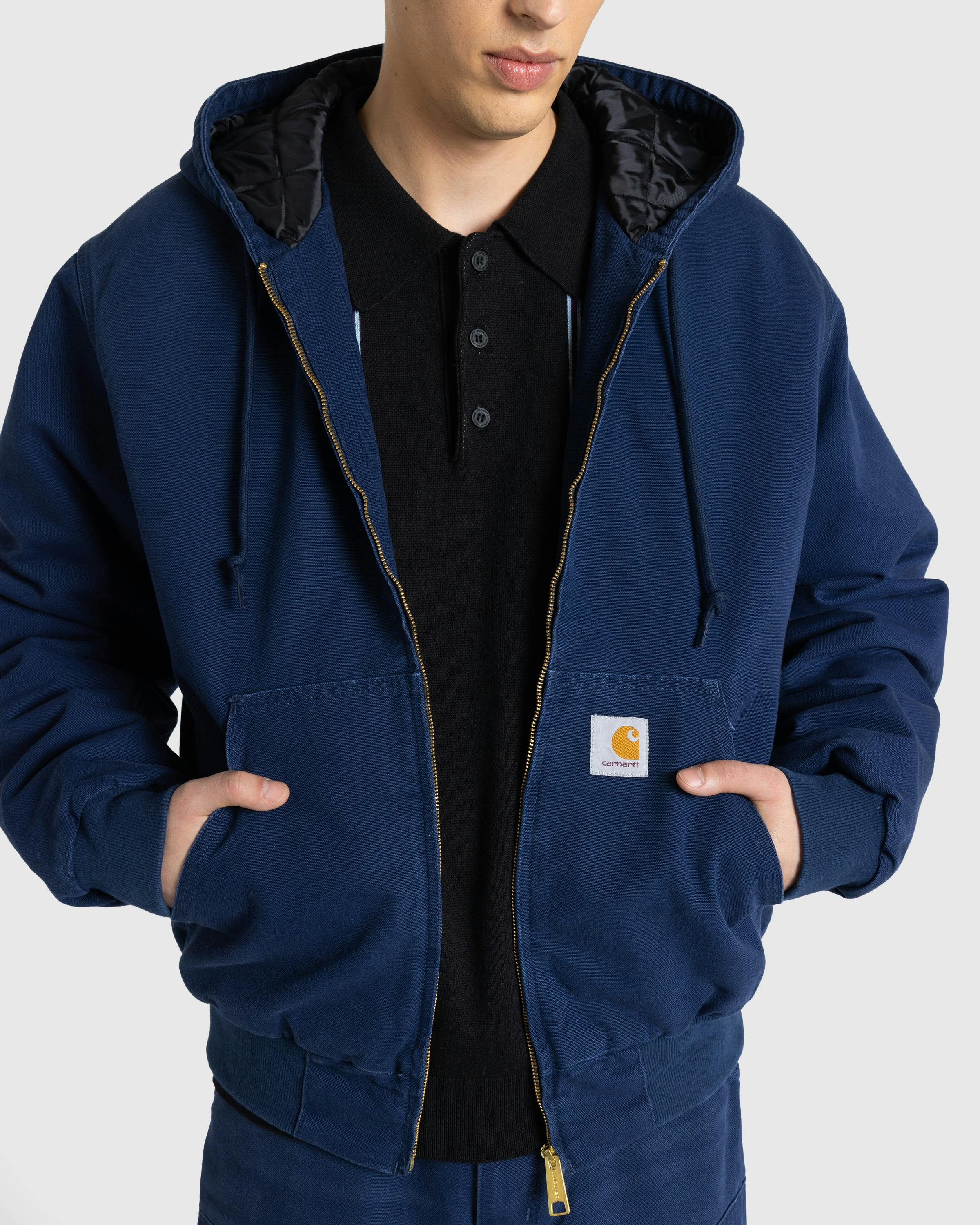 Carhartt WIP – OG Active Jacket Air Force Blue/Aged Canvas - Jackets - Blue - Image 8