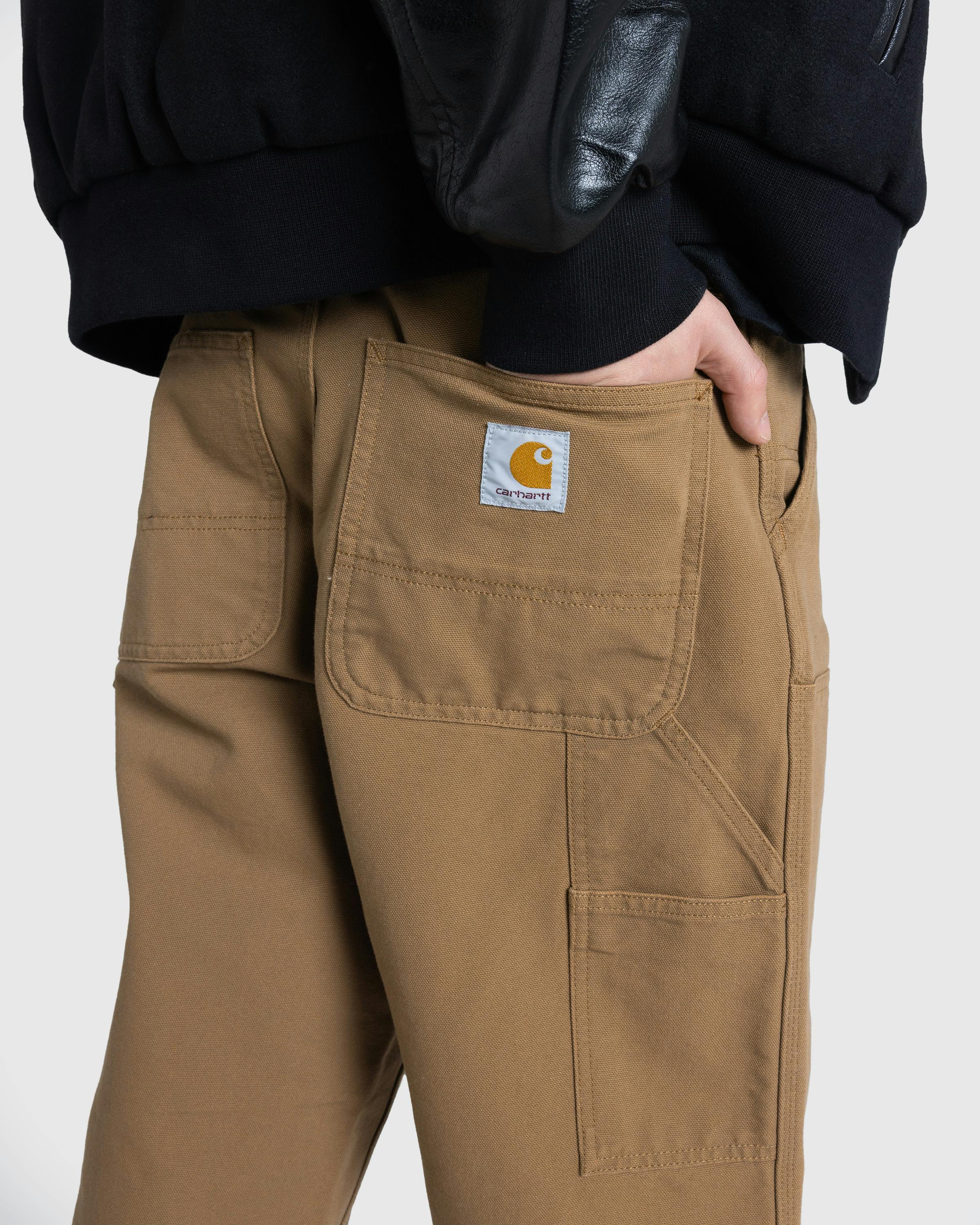 Carhartt WIP – Double Knee Pant Hamilton Brown/Rinsed - Work Pants - Brown - Image 7