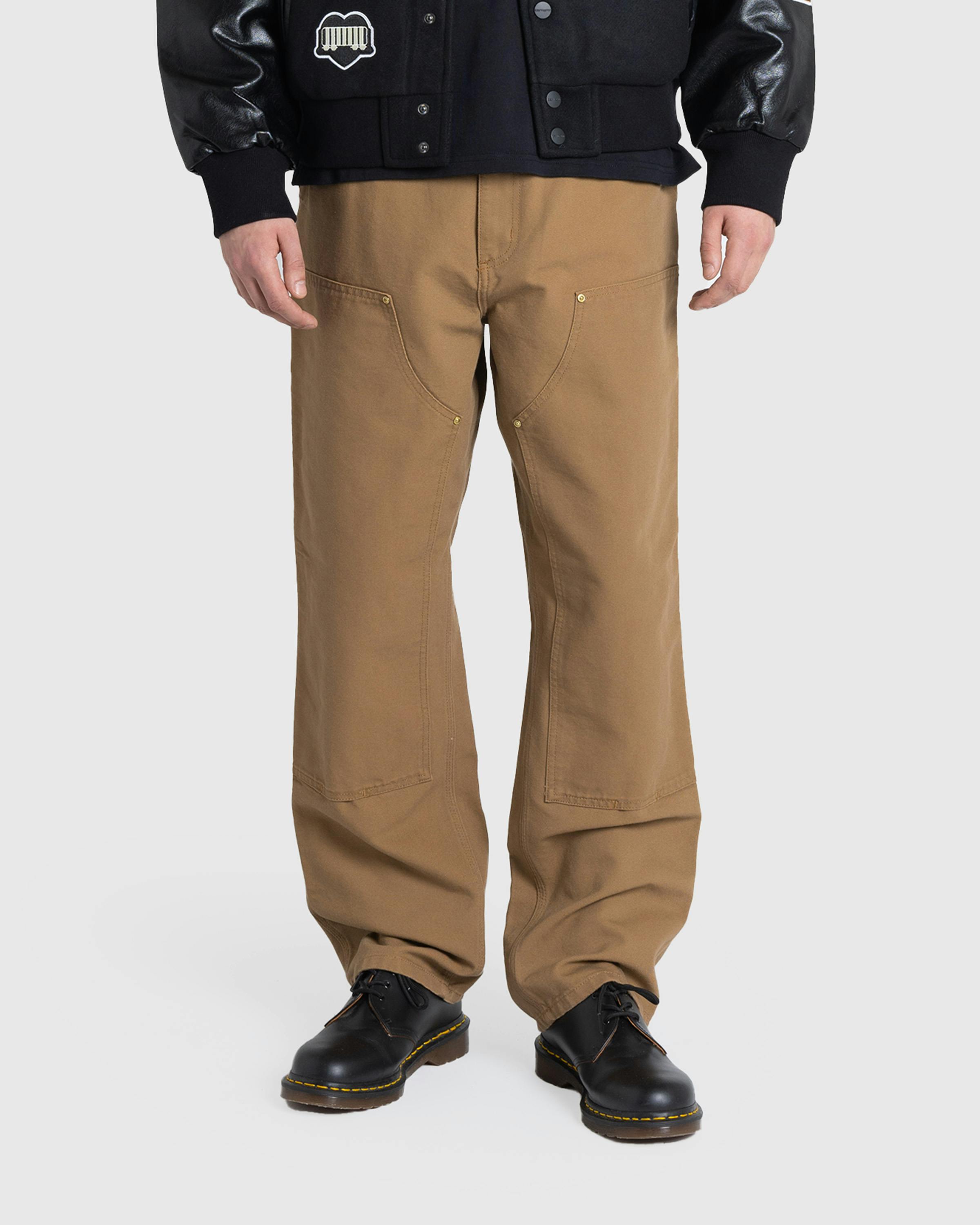 Carhartt WIP – Double Knee Pant Hamilton Brown/Rinsed - Work Pants - Brown - Image 2